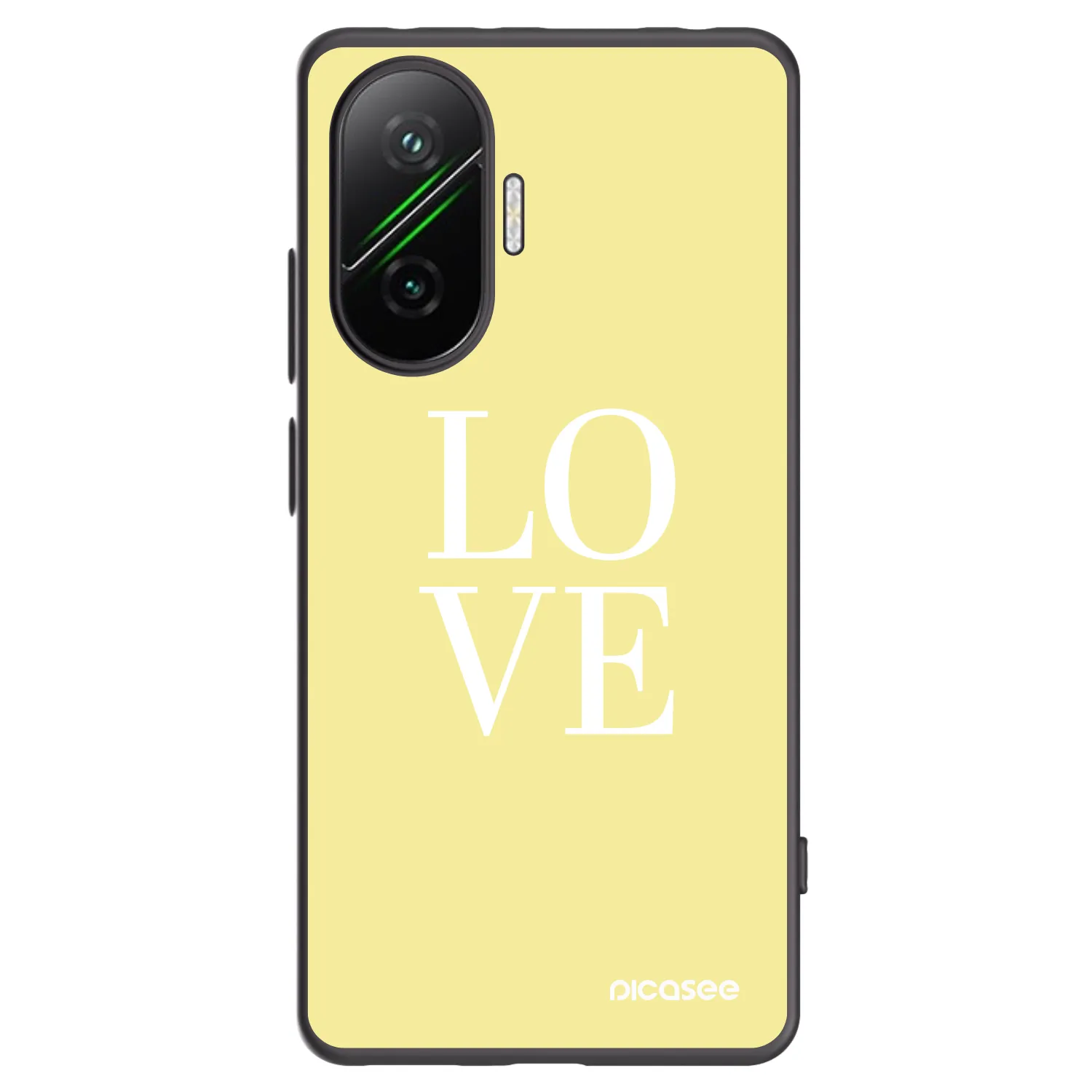 Picasee fekete szilikon tok az alábbi mobiltelefonokra Xiaomi Poco F7 5G - Love