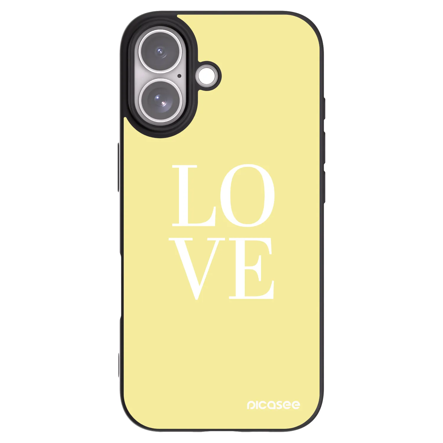 Picasee fekete szilikon tok az alábbi mobiltelefonokra Apple iPhone 17 - Love