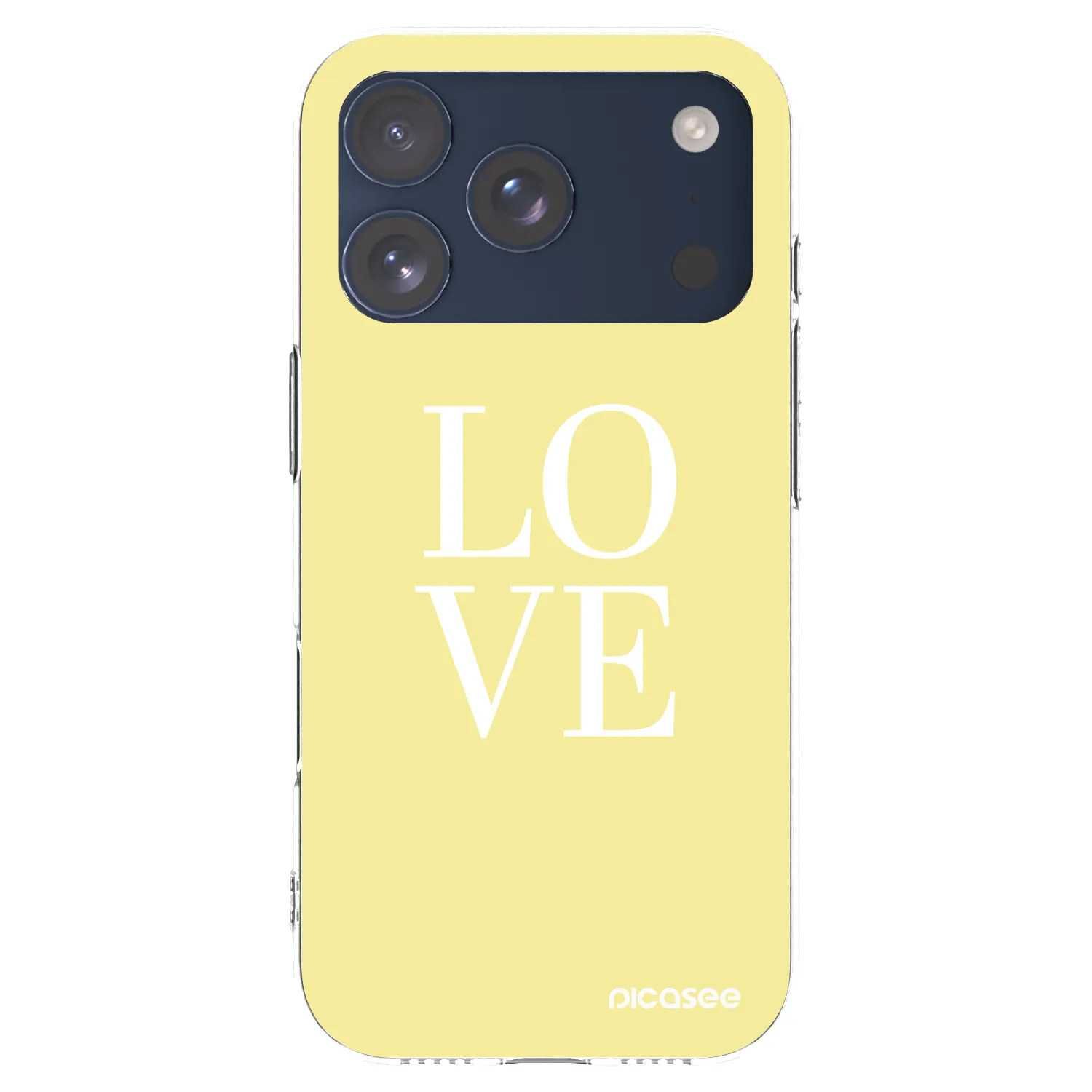 Picasee átlátszó szilikon tok az alábbi mobiltelefonokra Apple iPhone 17 Pro - Love