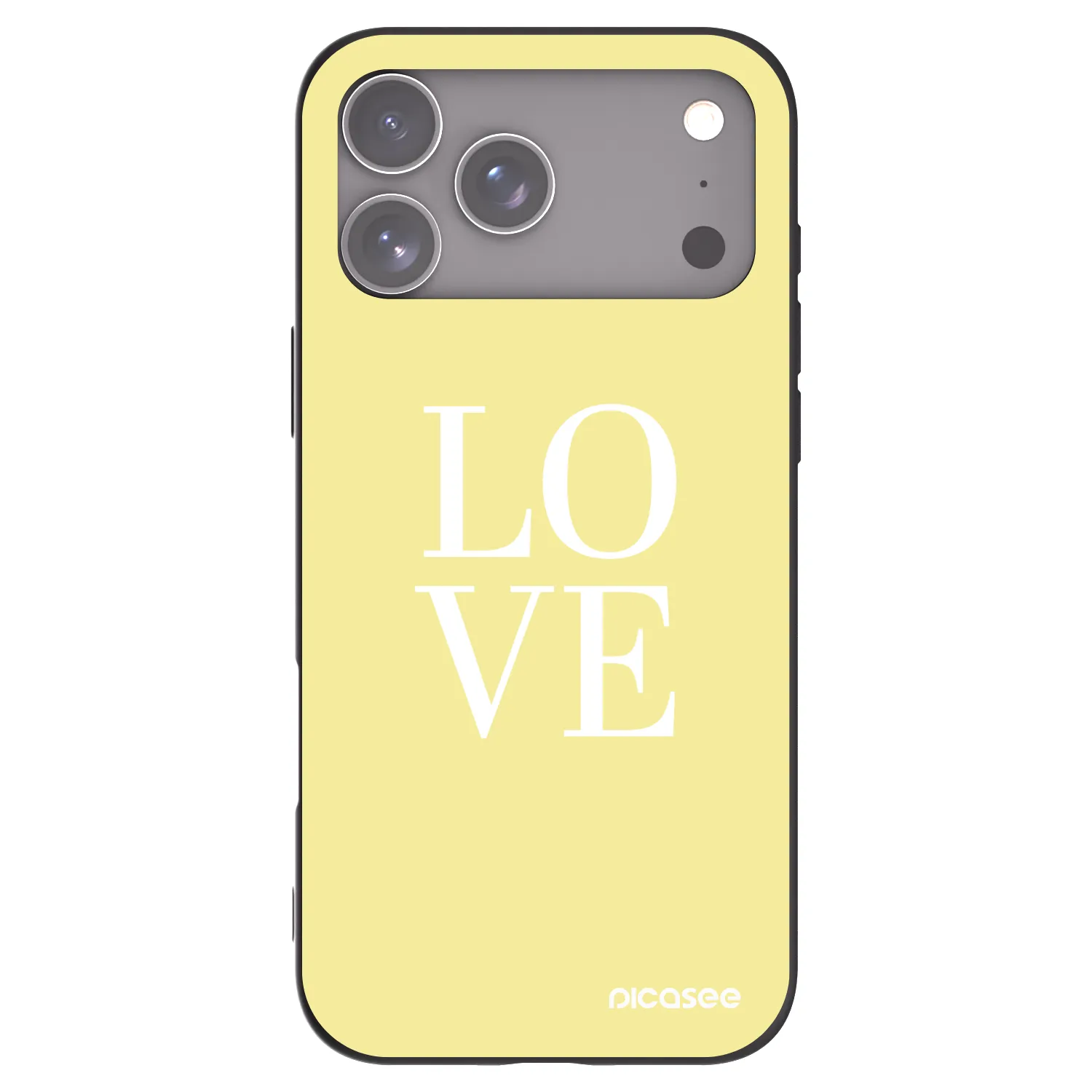 Picasee fekete szilikon tok az alábbi mobiltelefonokra Apple iPhone 17 Pro Max - Love