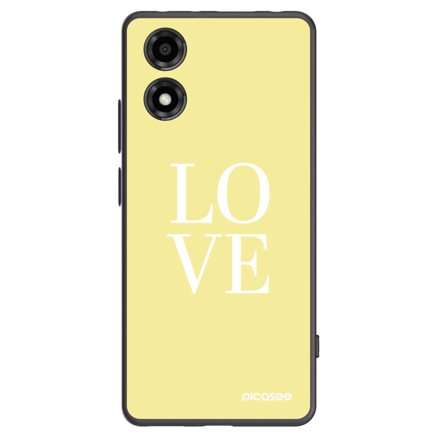 Picasee fekete szilikon tok az alábbi mobiltelefonokra Motorola Moto E14 - Love