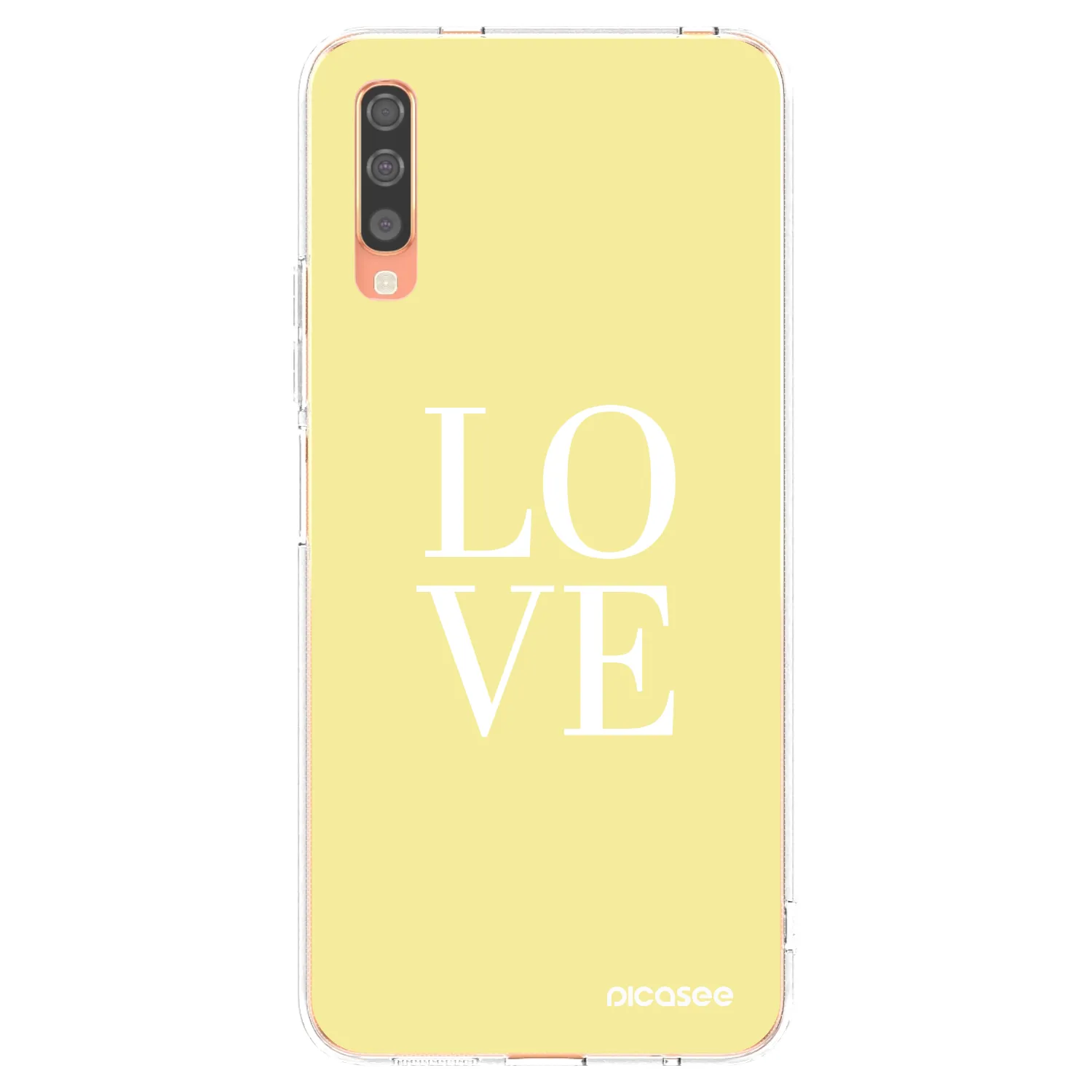 Picasee átlátszó szilikon tok az alábbi mobiltelefonokra Samsung Galaxy A70 A705F - Love