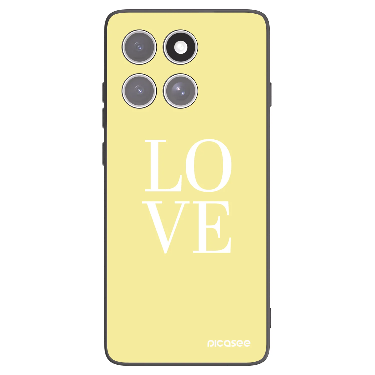 Picasee fekete szilikon tok az alábbi mobiltelefonokra Motorola Edge 60 Pro - Love