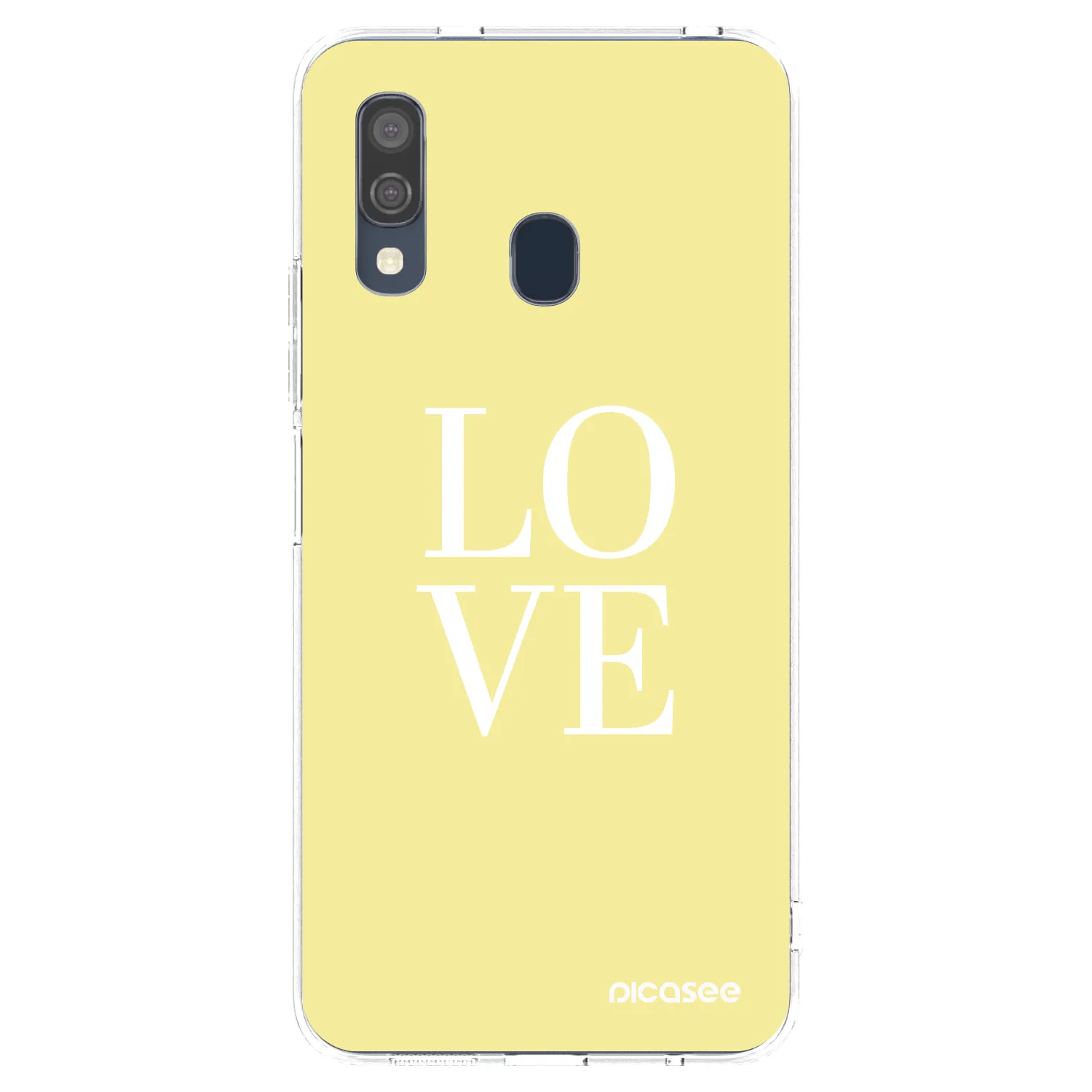 Picasee átlátszó szilikon tok az alábbi mobiltelefonokra Samsung Galaxy A40 A405F - Love