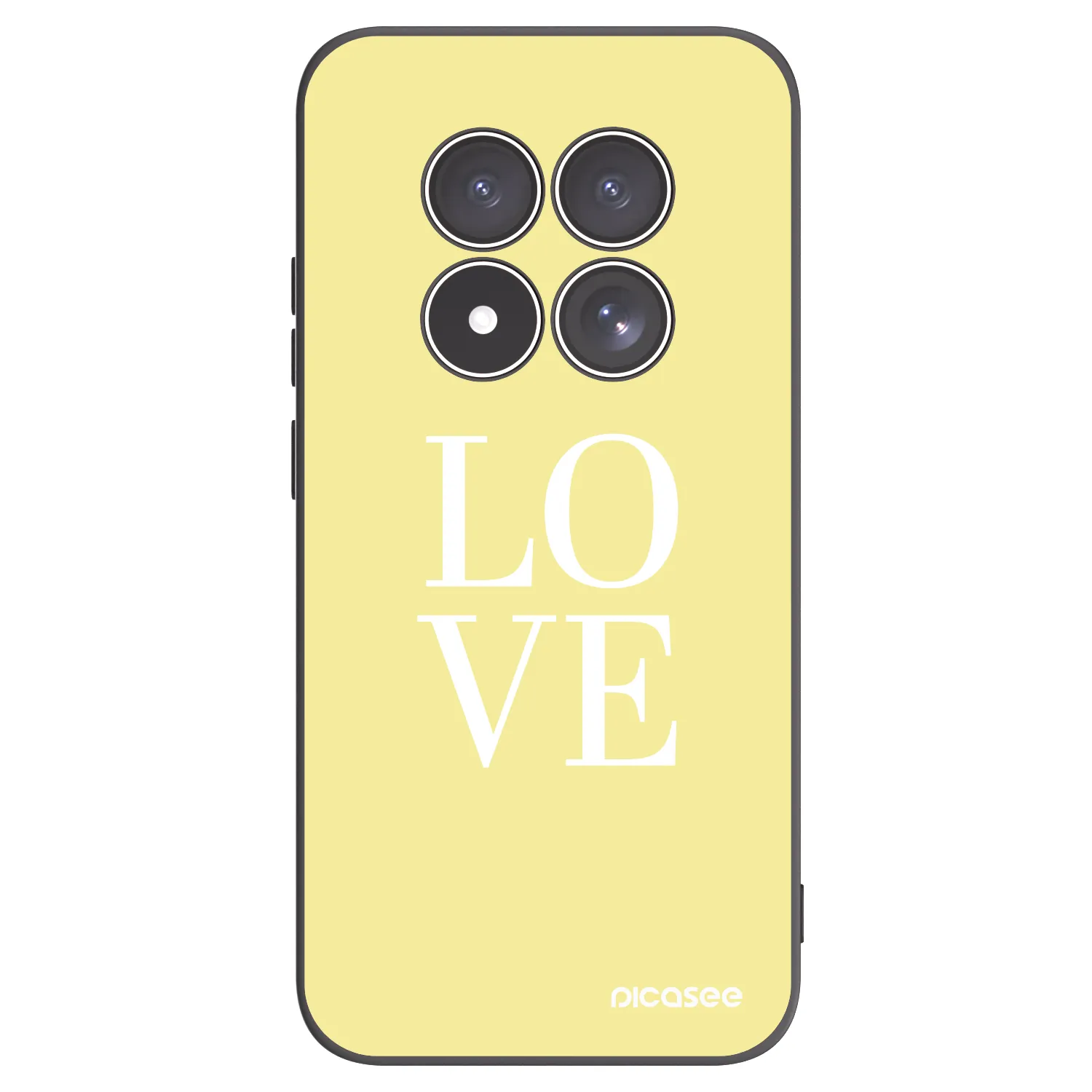 Picasee fekete szilikon tok az alábbi mobiltelefonokra Xiaomi Redmi Note 15 Pro 4G - Love