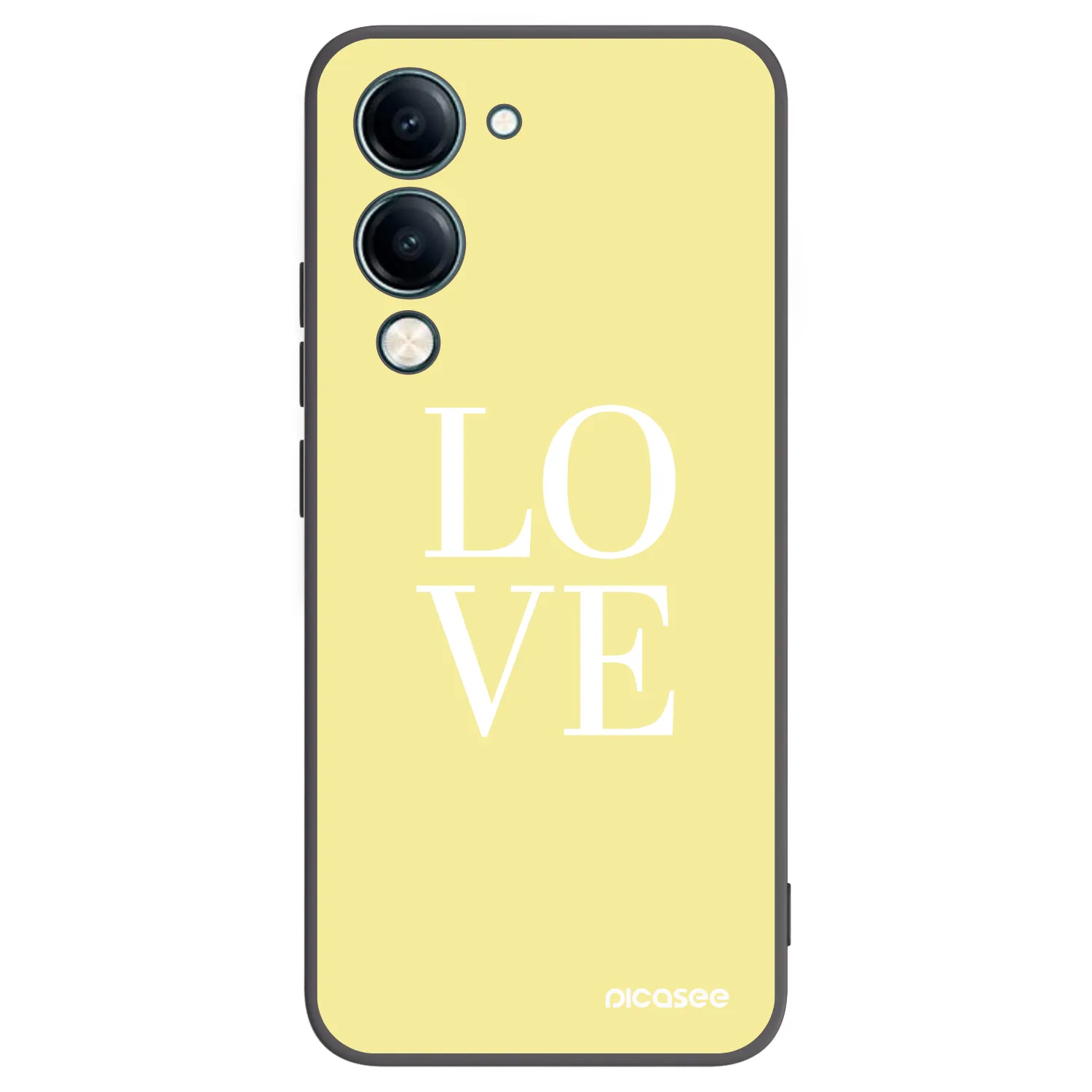 Picasee fekete szilikon tok az alábbi mobiltelefonokra Vivo Y29s 5G - Love