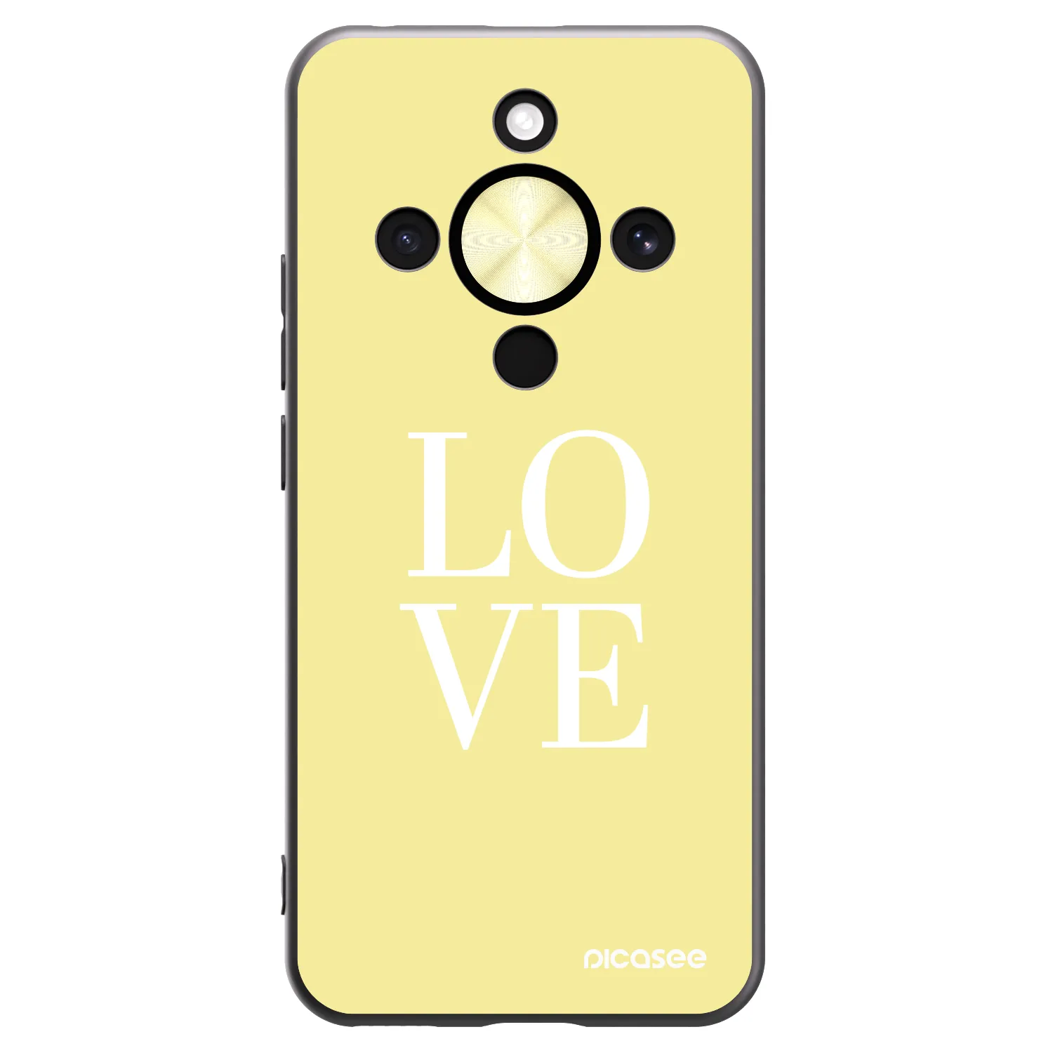 Picasee fekete szilikon tok az alábbi mobiltelefonokra Honor Magic8 Lite 5G - Love