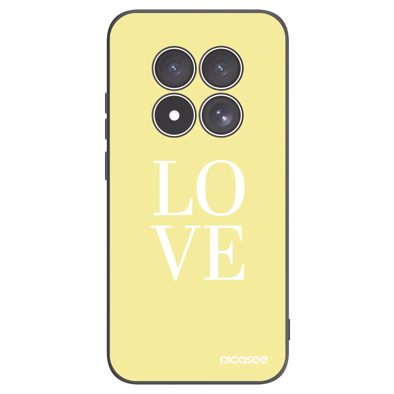 Picasee fekete szilikon tok az alábbi mobiltelefonokra Xiaomi Redmi Note 15 Pro 5G - Love