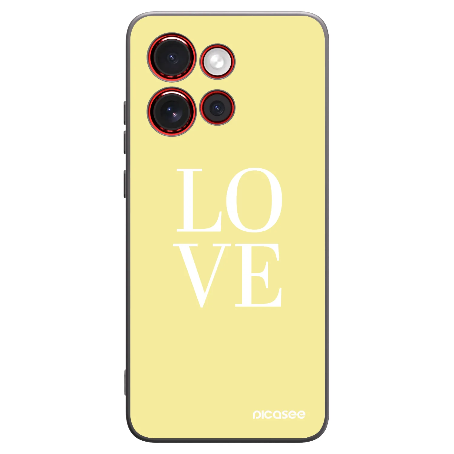 Picasee fekete szilikon tok az alábbi mobiltelefonokra Motorola Edge 60 Neo 5G - Love