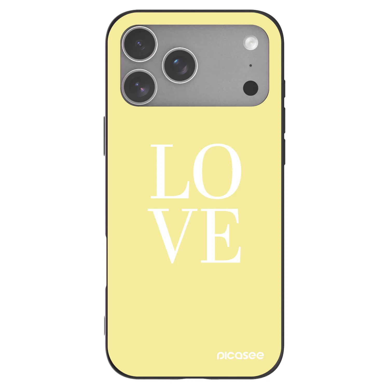 Picasee fekete szilikon tok az alábbi mobiltelefonokra Apple iPhone 18 Pro Max - Love