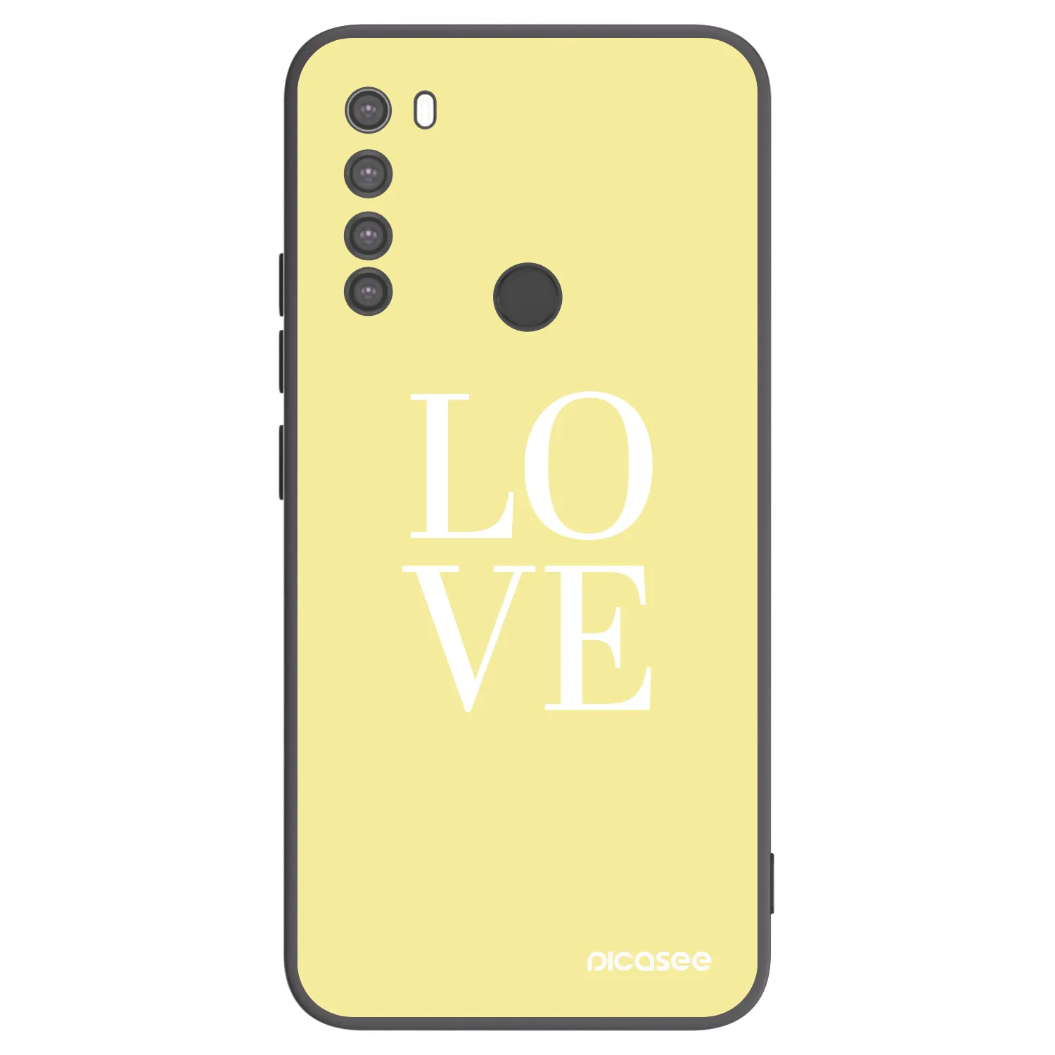 Picasee fekete szilikon tok az alábbi mobiltelefonokra Xiaomi Redmi Note 8 - Love
