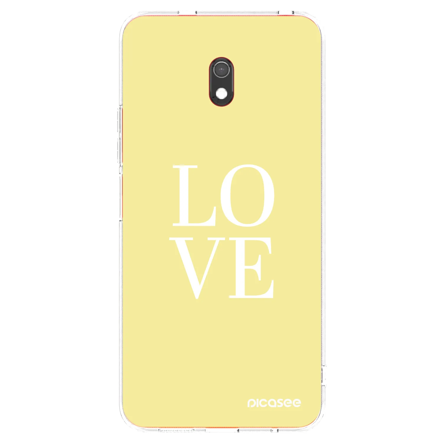 Picasee átlátszó szilikon tok az alábbi mobiltelefonokra Xiaomi Redmi 8A - Love