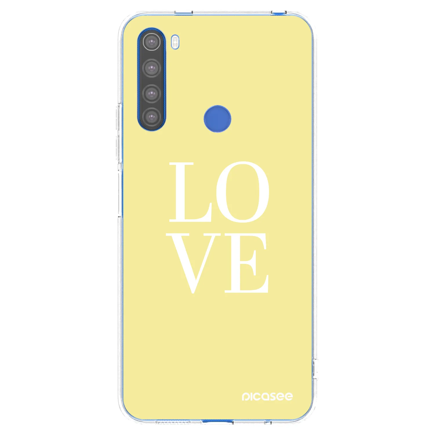 Picasee átlátszó szilikon tok az alábbi mobiltelefonokra Xiaomi Redmi Note 8T - Love