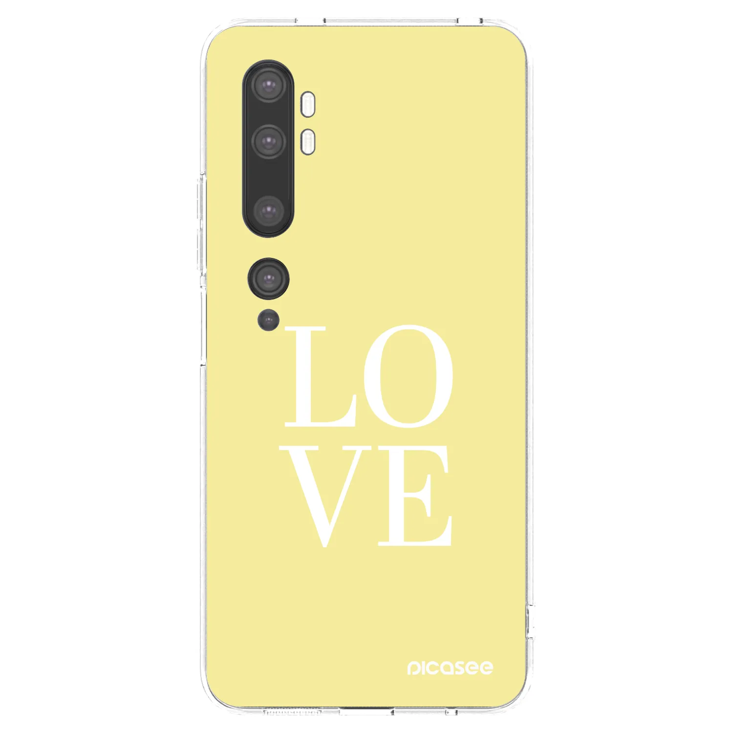 Picasee átlátszó szilikon tok az alábbi mobiltelefonokra Xiaomi Mi Note 10 (Pro) - Love