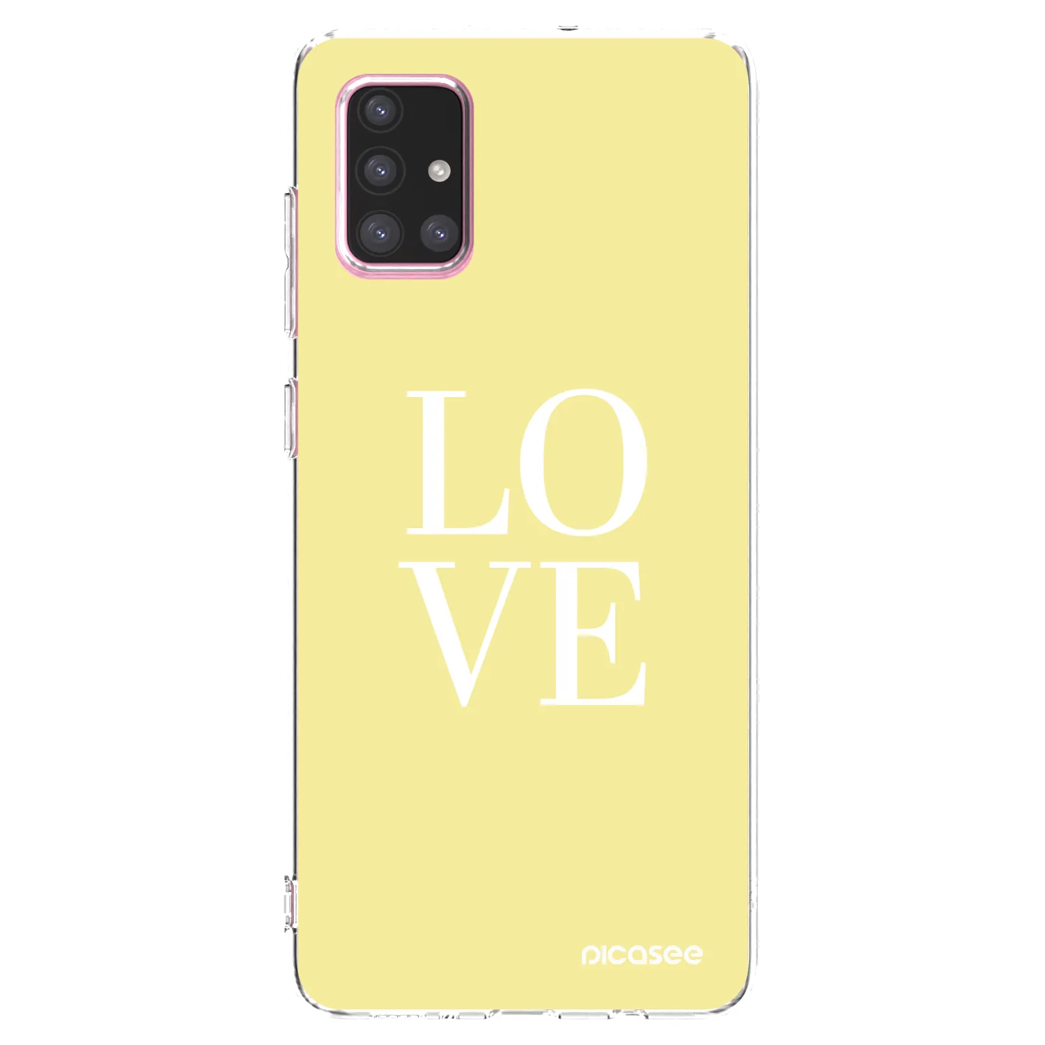 Picasee átlátszó szilikon tok az alábbi mobiltelefonokra Samsung Galaxy A71 A715F - Love