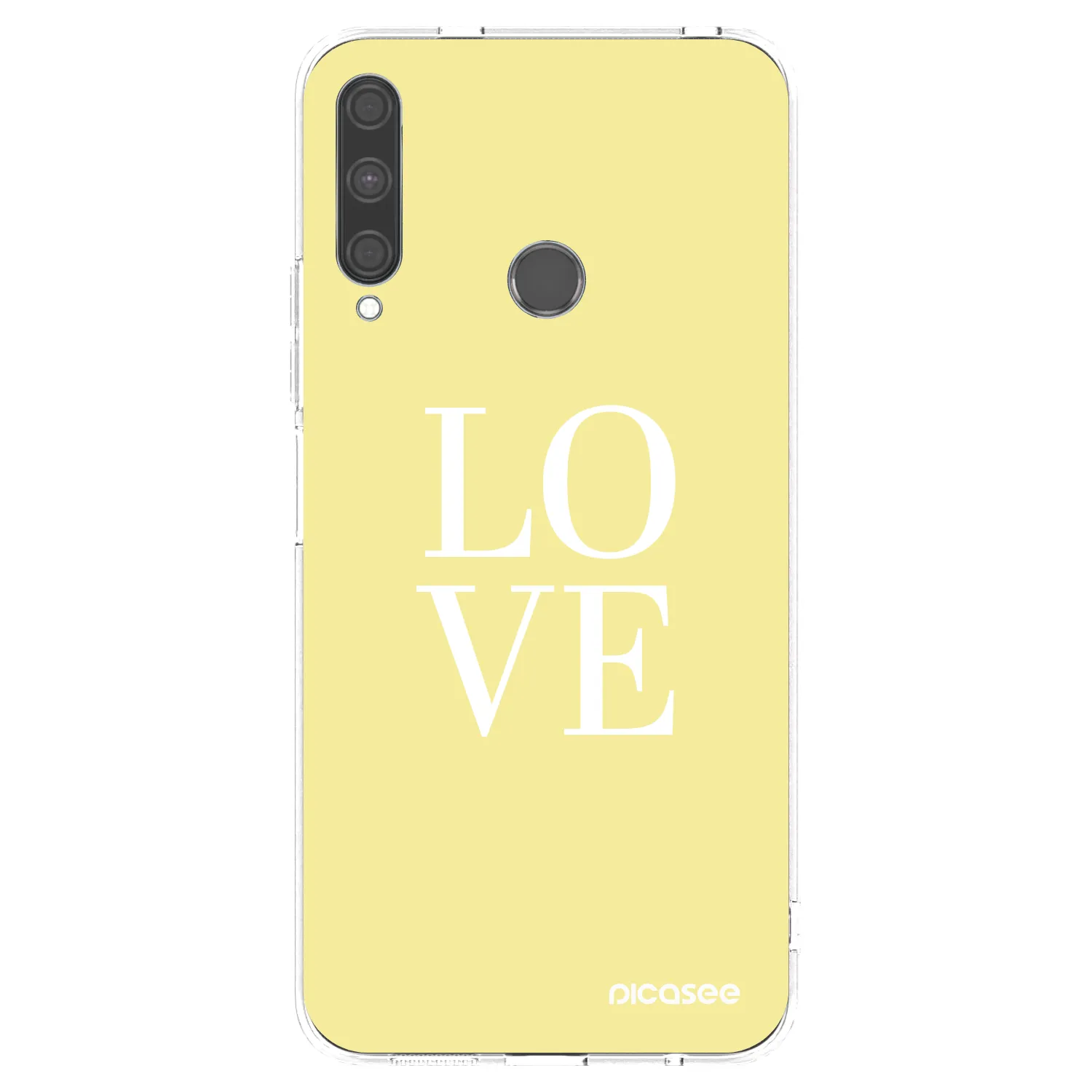 Picasee átlátszó szilikon tok az alábbi mobiltelefonokra Huawei P40 Lite E - Love