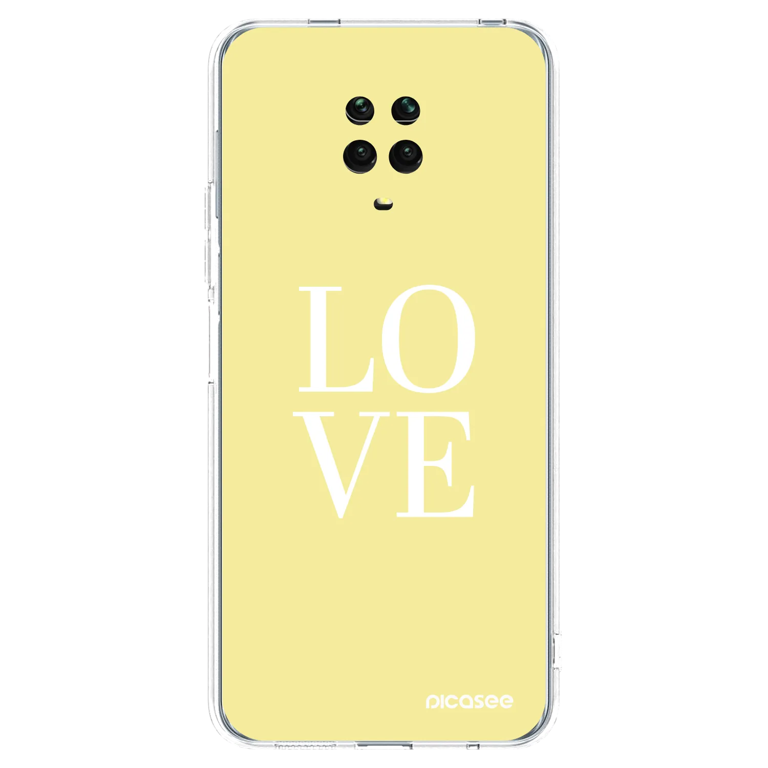 Picasee átlátszó szilikon tok az alábbi mobiltelefonokra Xiaomi Redmi Note 9 Pro - Love