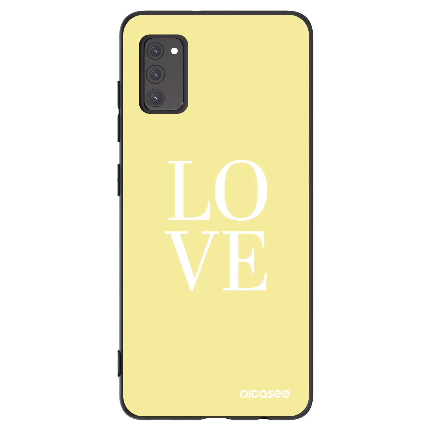 Picasee fekete szilikon tok az alábbi mobiltelefonokra Samsung Galaxy A41 A415F - Love