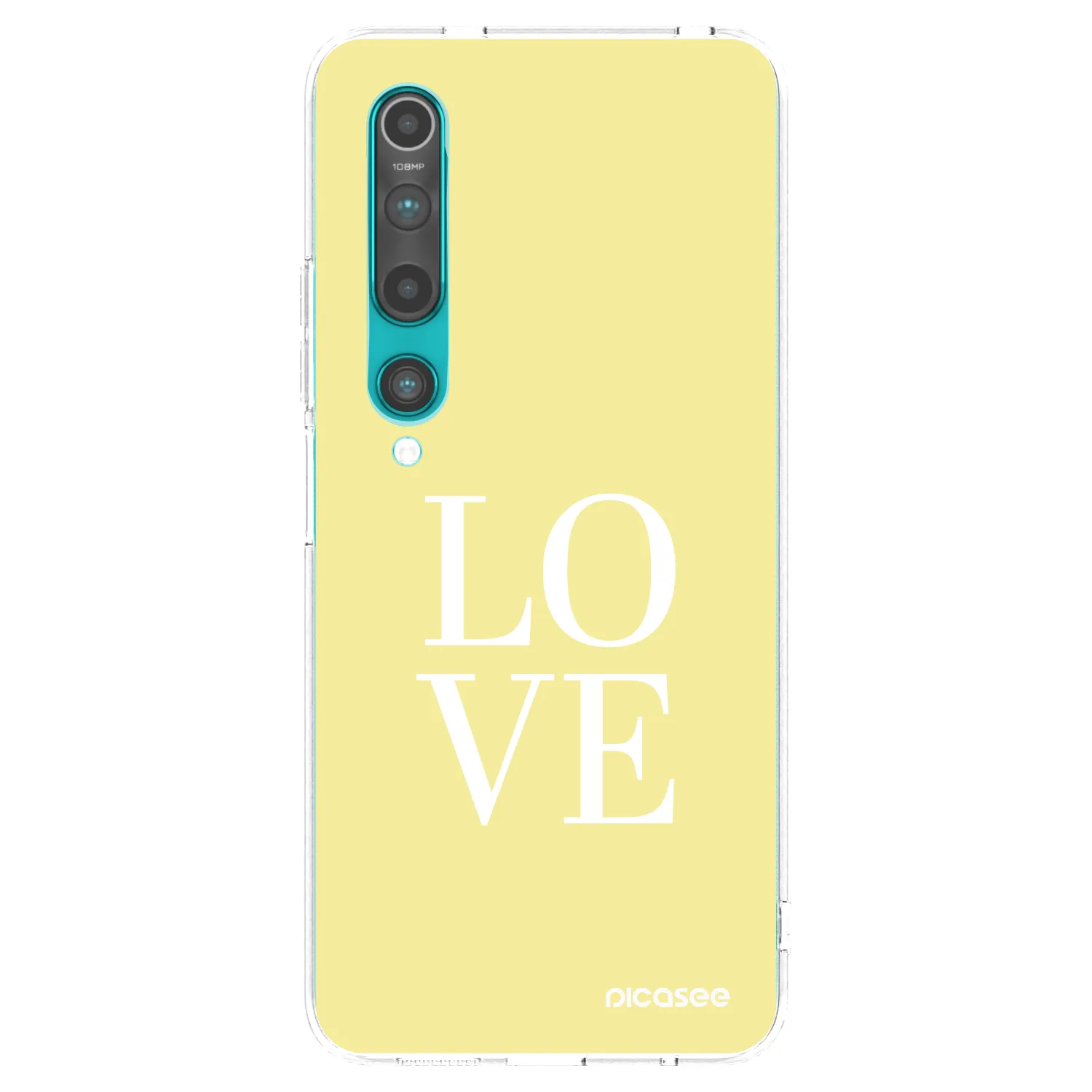 Picasee átlátszó szilikon tok az alábbi mobiltelefonokra Xiaomi Mi 10 - Love