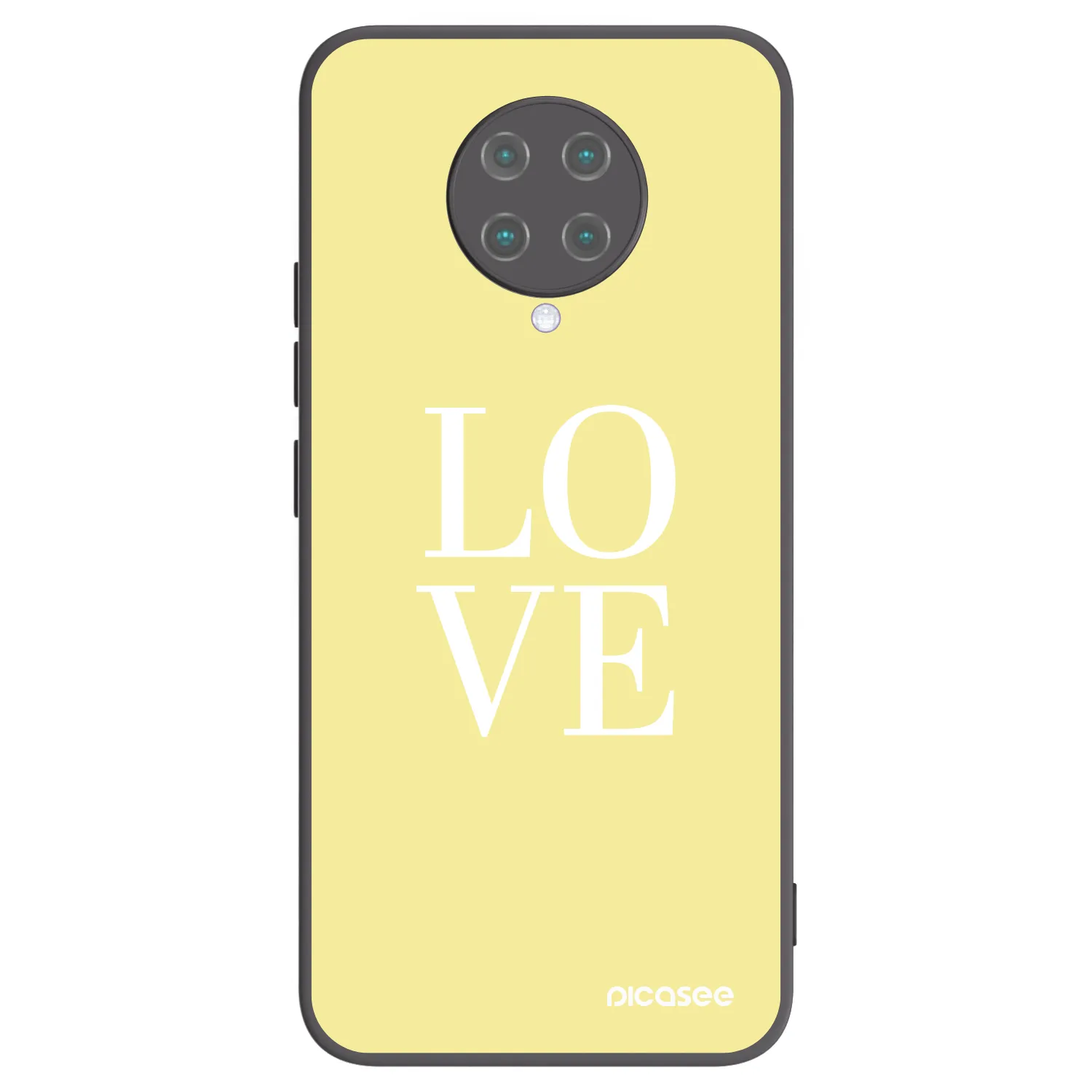 Picasee fekete szilikon tok az alábbi mobiltelefonokra Xiaomi Poco F2 Pro - Love