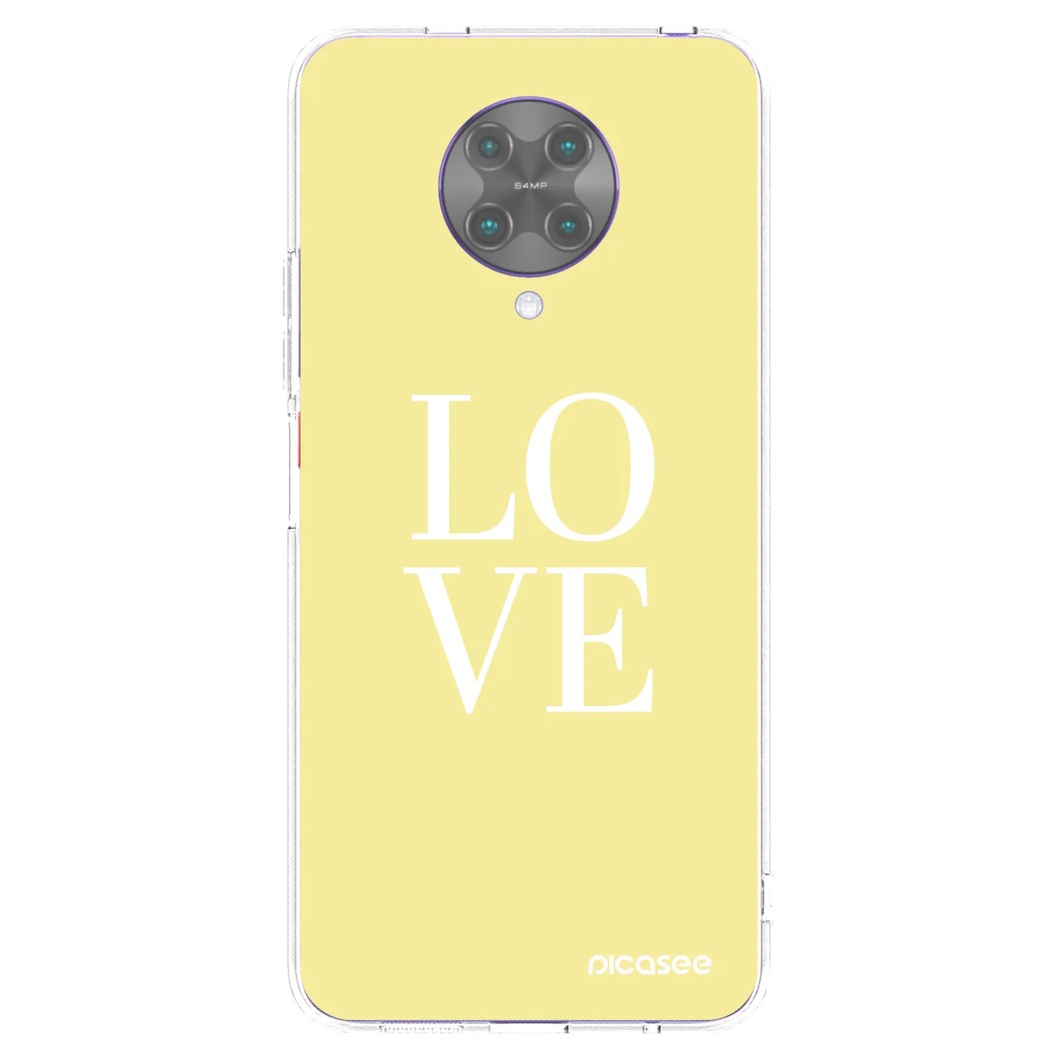 Picasee átlátszó szilikon tok az alábbi mobiltelefonokra Xiaomi Poco F2 Pro - Love