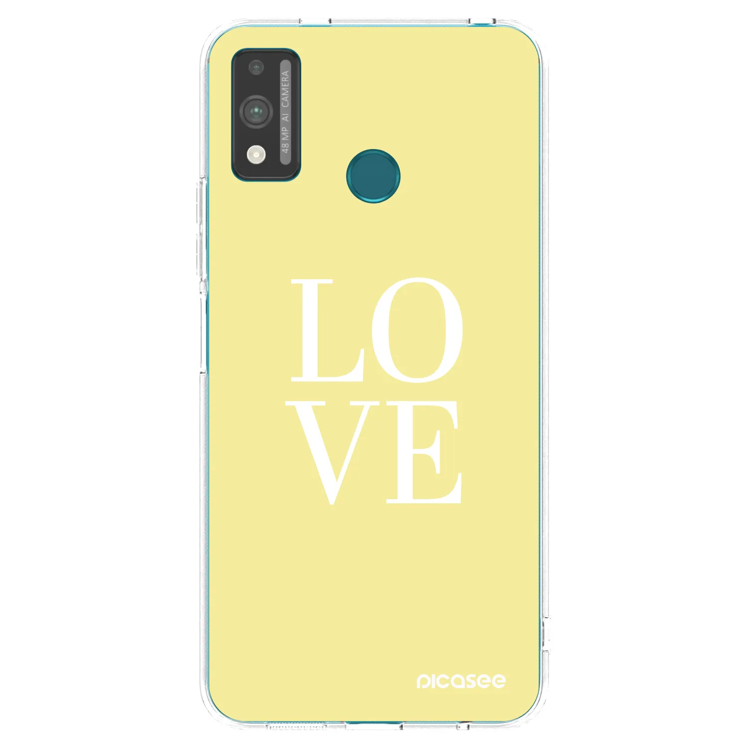 Picasee átlátszó szilikon tok az alábbi mobiltelefonokra Honor 9X Lite - Love