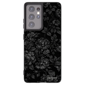 Picasee fekete szilikon tok az alábbi mobiltelefonokra Samsung Galaxy S21 Ultra 5G G998B - Dark Romance
