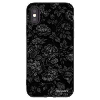 Picasee fekete szilikon tok az alábbi mobiltelefonokra Apple iPhone X/XS - Dark Romance