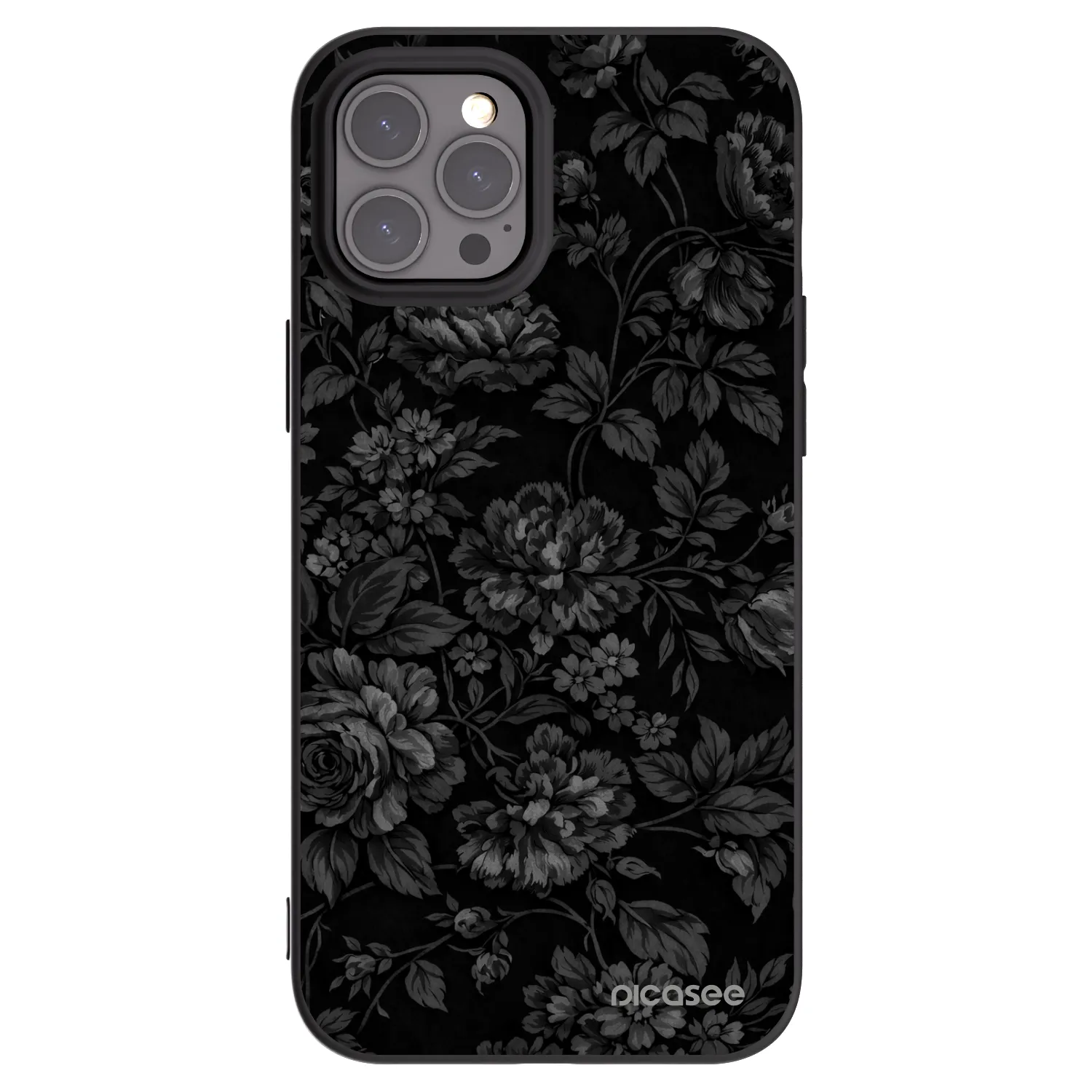 Picasee fekete szilikon tok az alábbi mobiltelefonokra Apple iPhone 12 Pro Max - Dark Romance