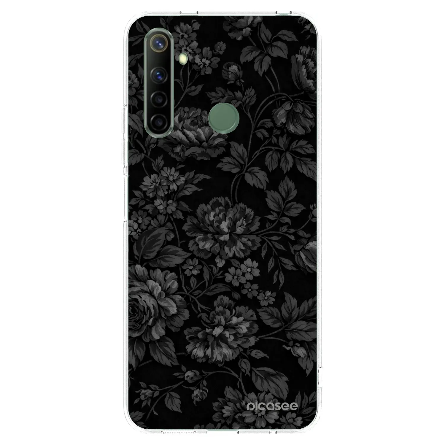 Picasee átlátszó szilikon tok az alábbi mobiltelefonokra Realme 6i - Dark Romance