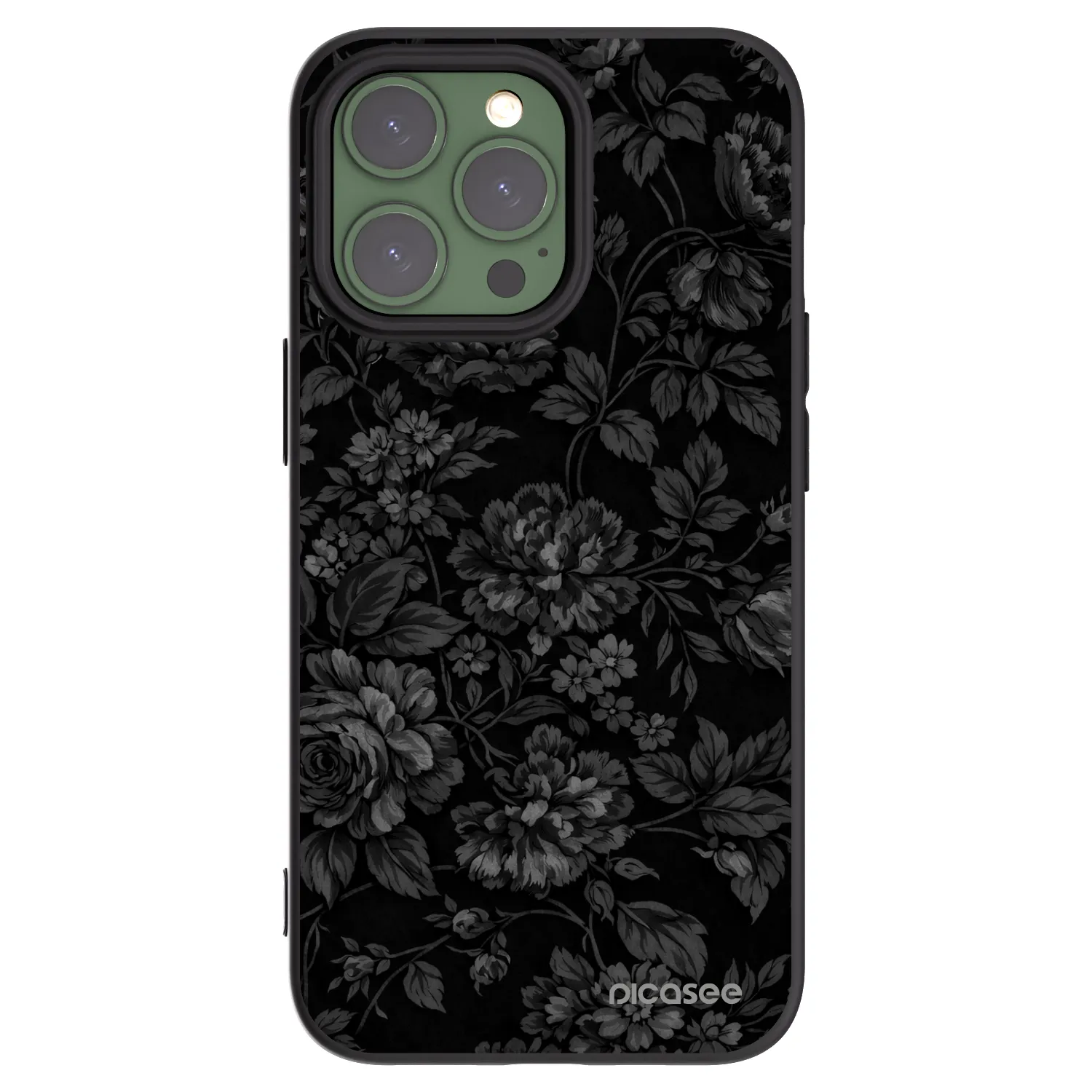 Picasee fekete szilikon tok az alábbi mobiltelefonokra Apple iPhone 13 Pro - Dark Romance