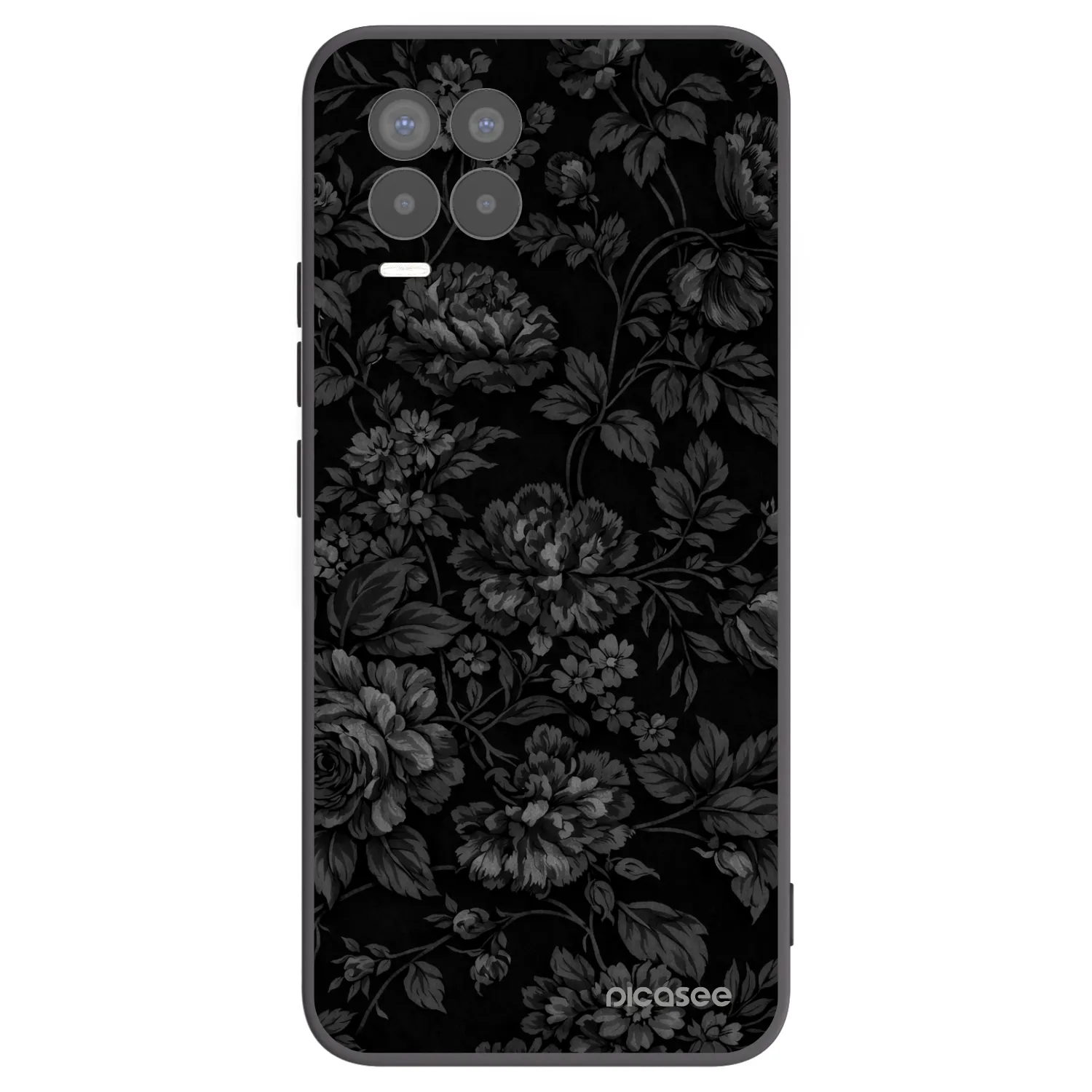 Picasee fekete szilikon tok az alábbi mobiltelefonokra Realme 8 4G - Dark Romance