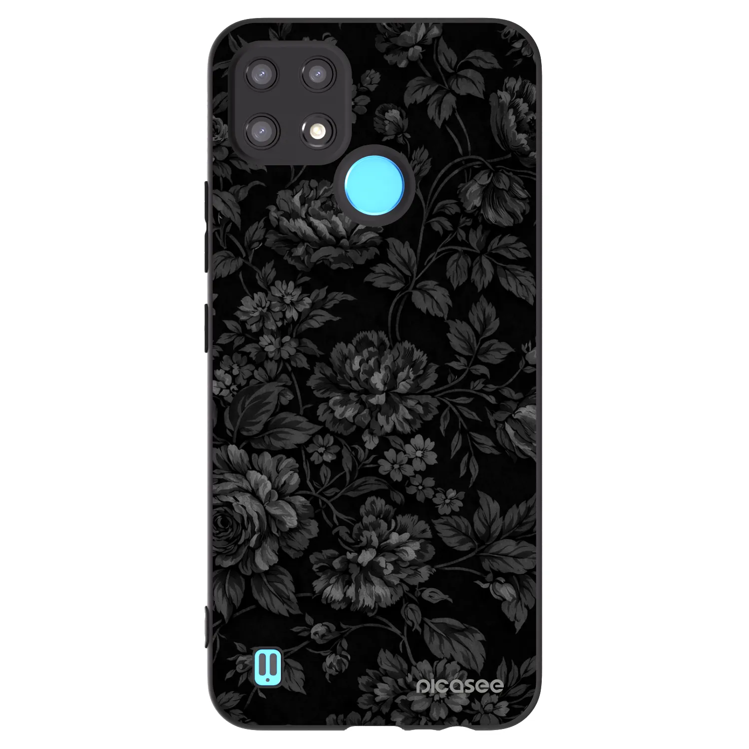 Picasee fekete szilikon tok az alábbi mobiltelefonokra Realme C21 - Dark Romance