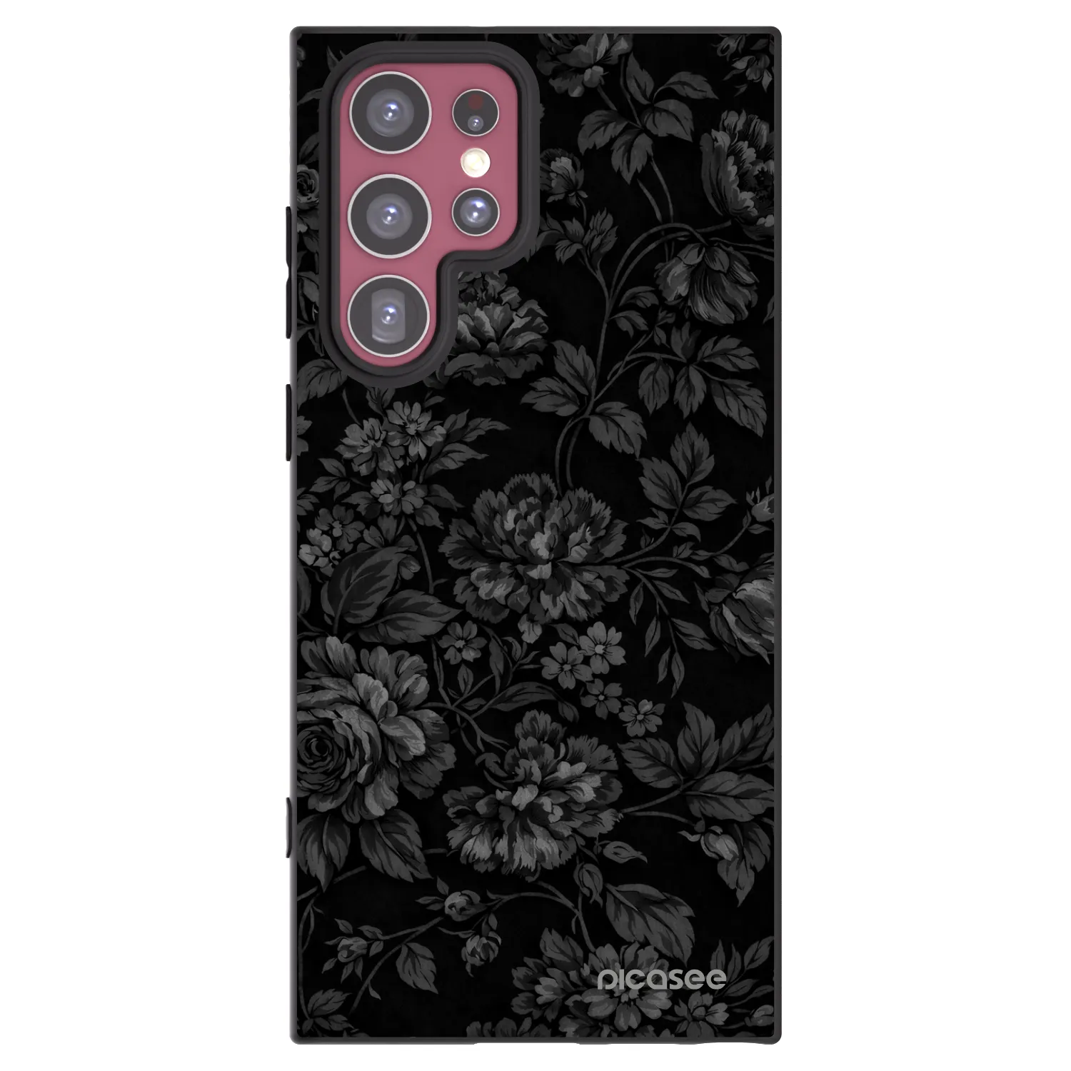 Picasee fekete szilikon tok az alábbi mobiltelefonokra Samsung Galaxy S22 Ultra 5G - Dark Romance