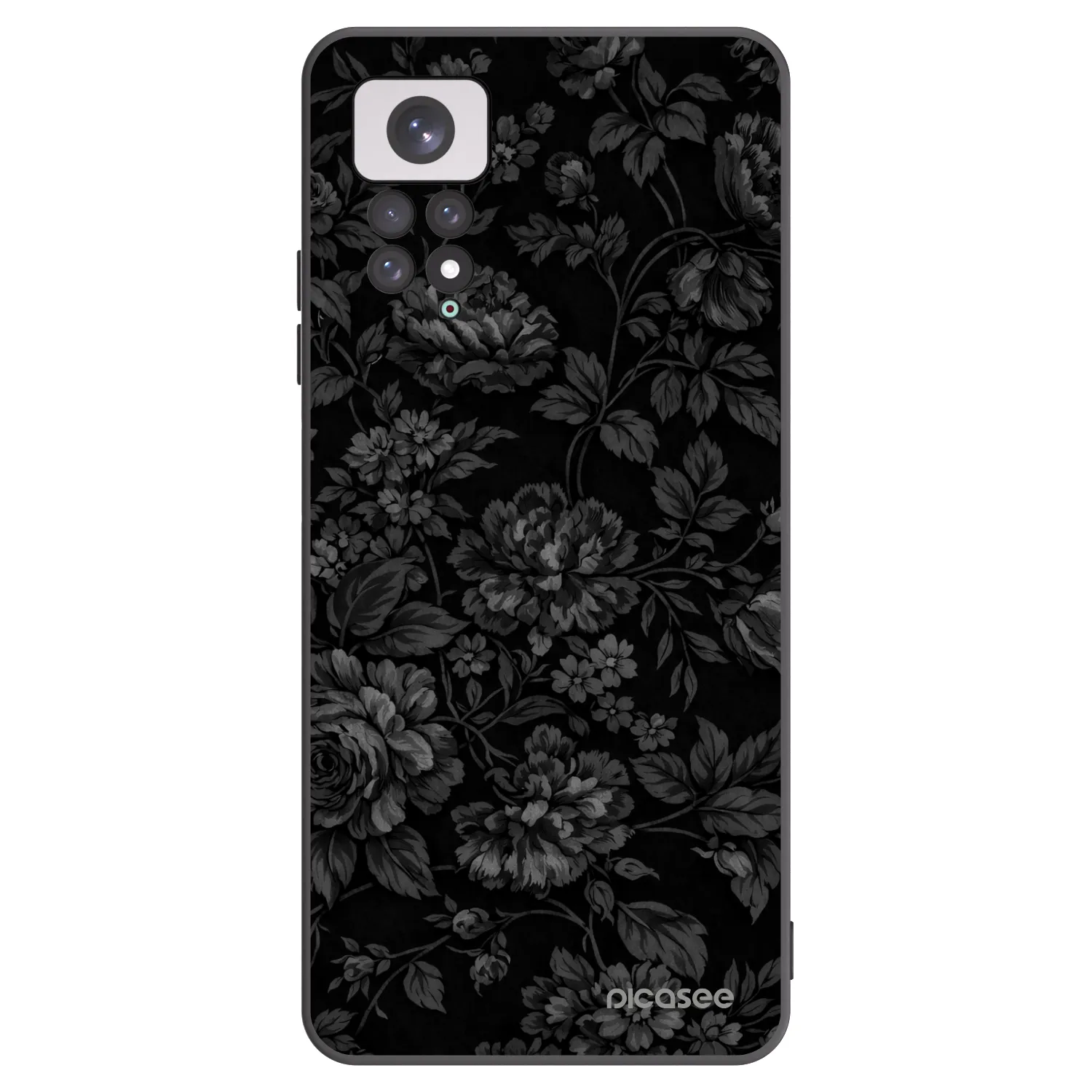 Picasee fekete szilikon tok az alábbi mobiltelefonokra Xiaomi Redmi Note 11 - Dark Romance