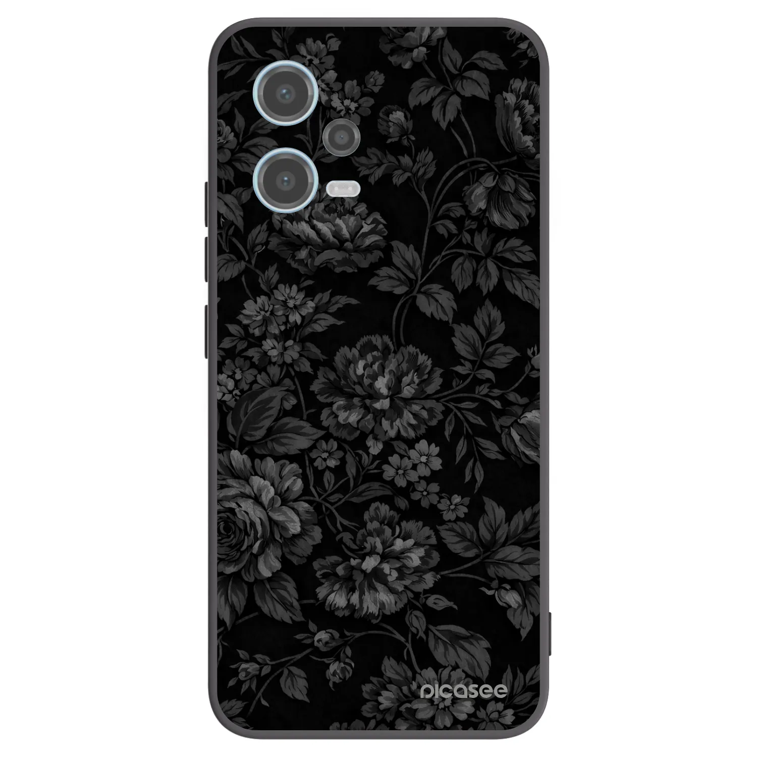 Picasee fekete szilikon tok az alábbi mobiltelefonokra Xiaomi Redmi Note 12 5G - Dark Romance