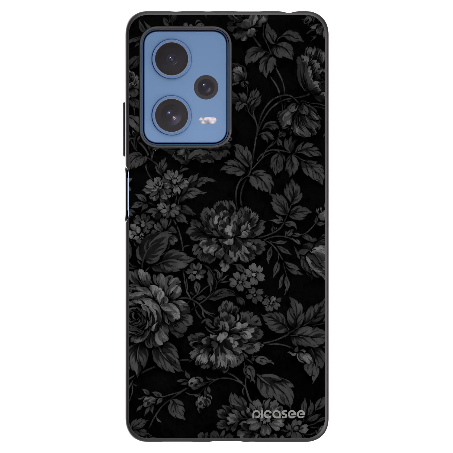 Picasee fekete szilikon tok az alábbi mobiltelefonokra Xiaomi Redmi Note 12 Pro 5G - Dark Romance