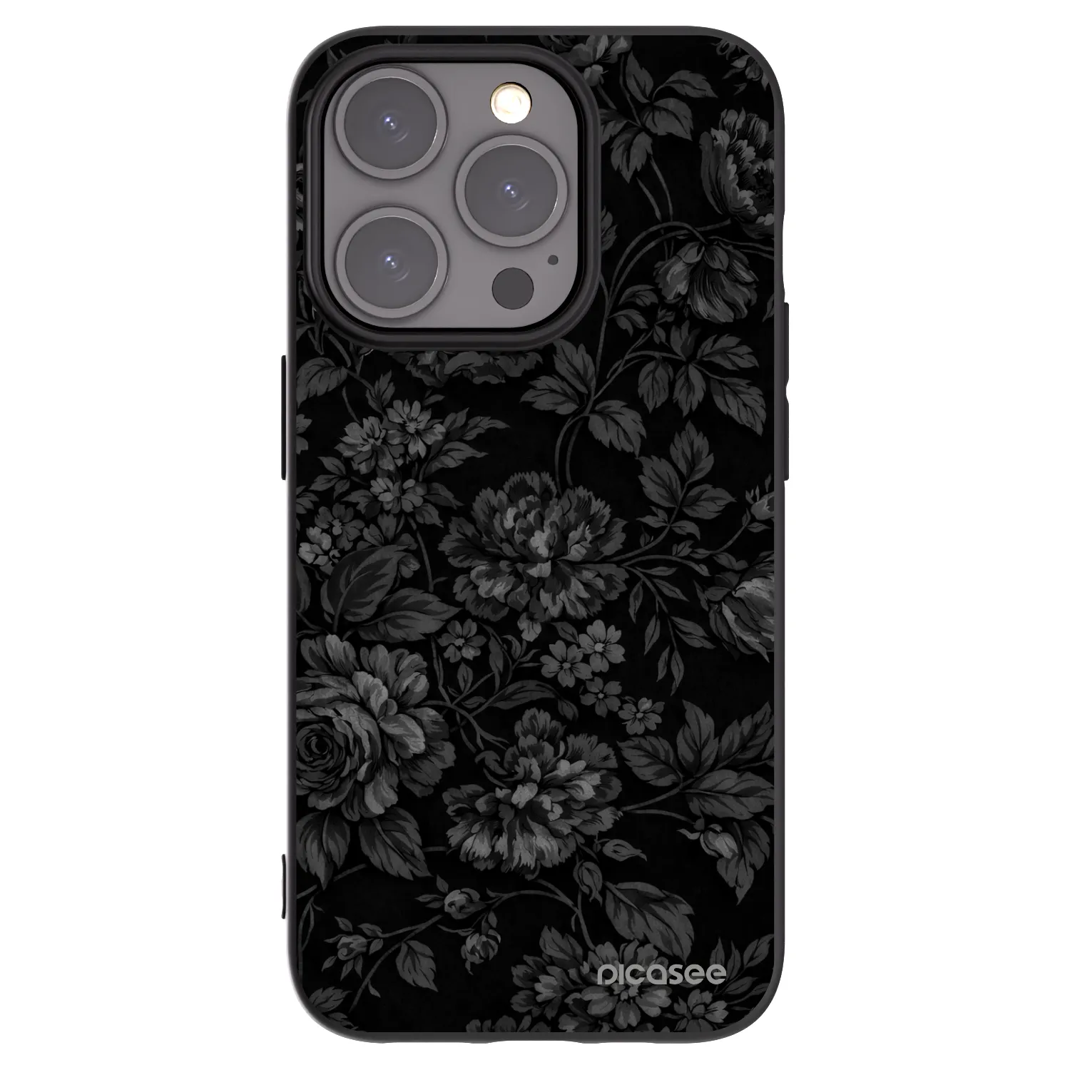 Picasee fekete szilikon tok az alábbi mobiltelefonokra Apple iPhone 15 Pro - Dark Romance