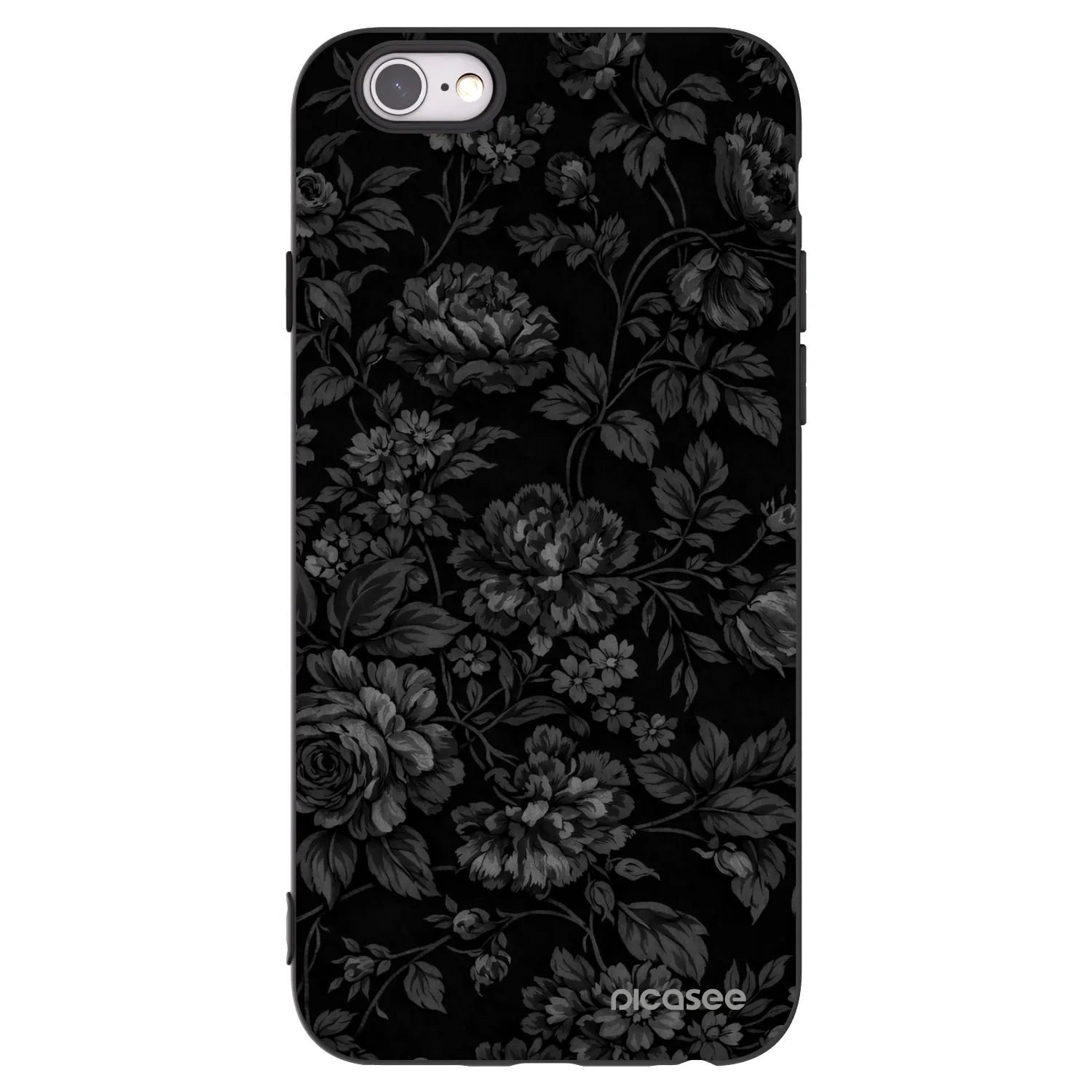 Picasee fekete szilikon tok az alábbi mobiltelefonokra Apple iPhone 6/6S - Dark Romance