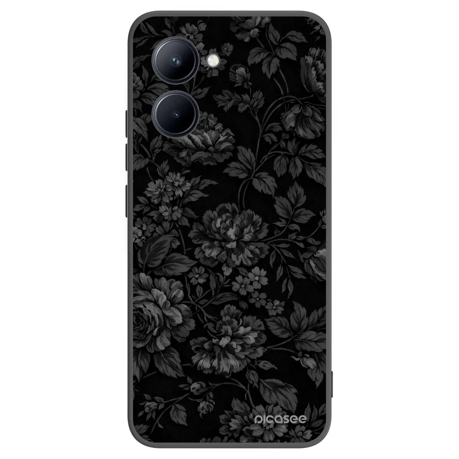Picasee fekete szilikon tok az alábbi mobiltelefonokra Realme C33 (2023) - Dark Romance
