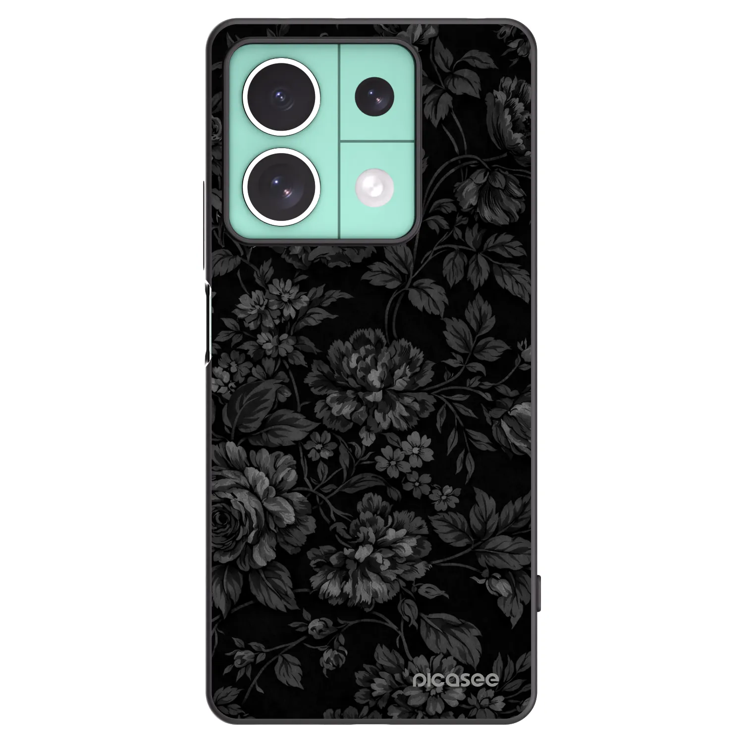 Picasee fekete szilikon tok az alábbi mobiltelefonokra Xiaomi Redmi Note 13 5G - Dark Romance