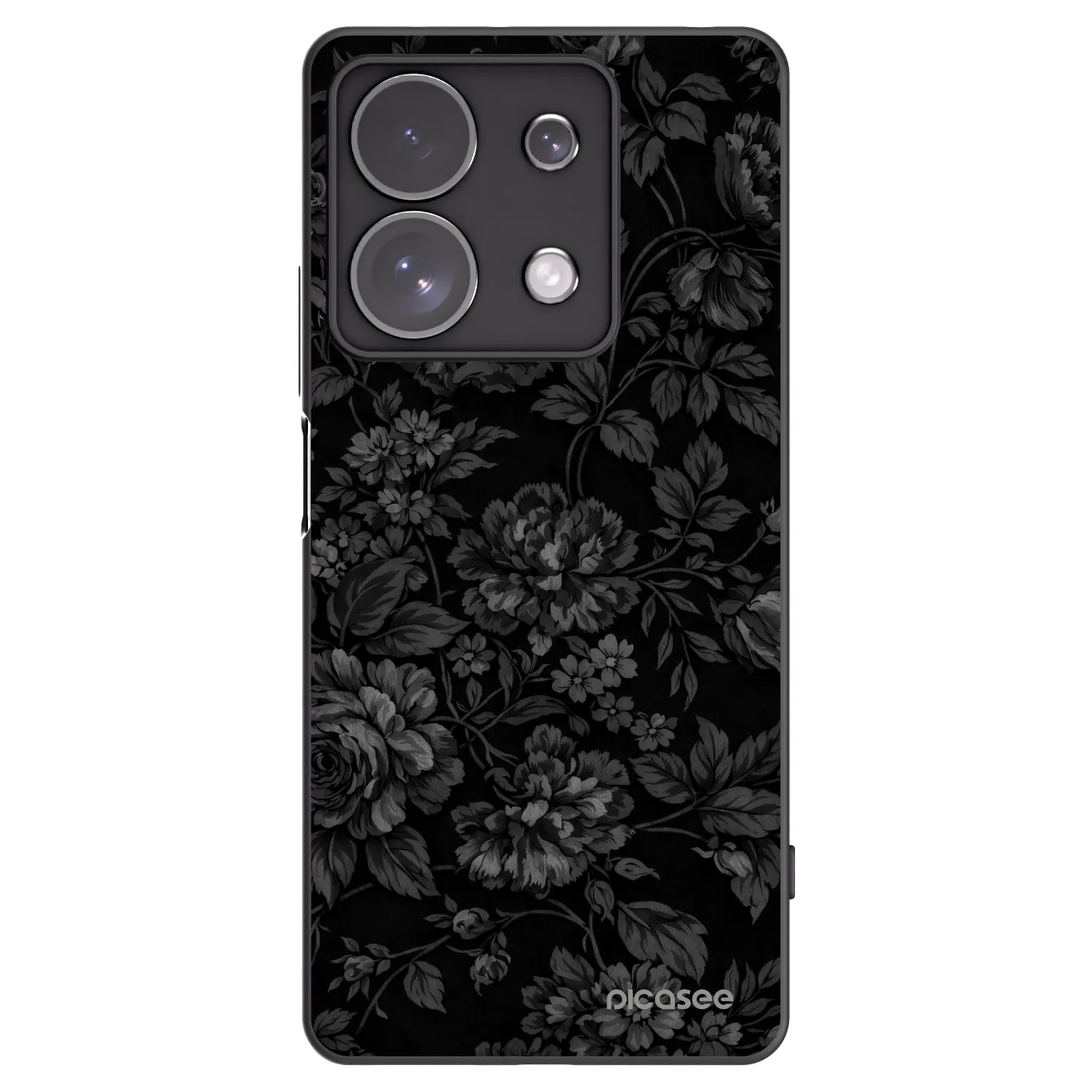 Picasee fekete szilikon tok az alábbi mobiltelefonokra Xiaomi Redmi Note 13 Pro 4G - Dark Romance