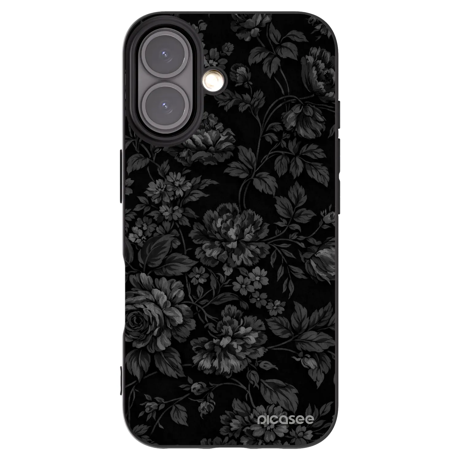Picasee fekete szilikon tok az alábbi mobiltelefonokra Apple iPhone 16 - Dark Romance