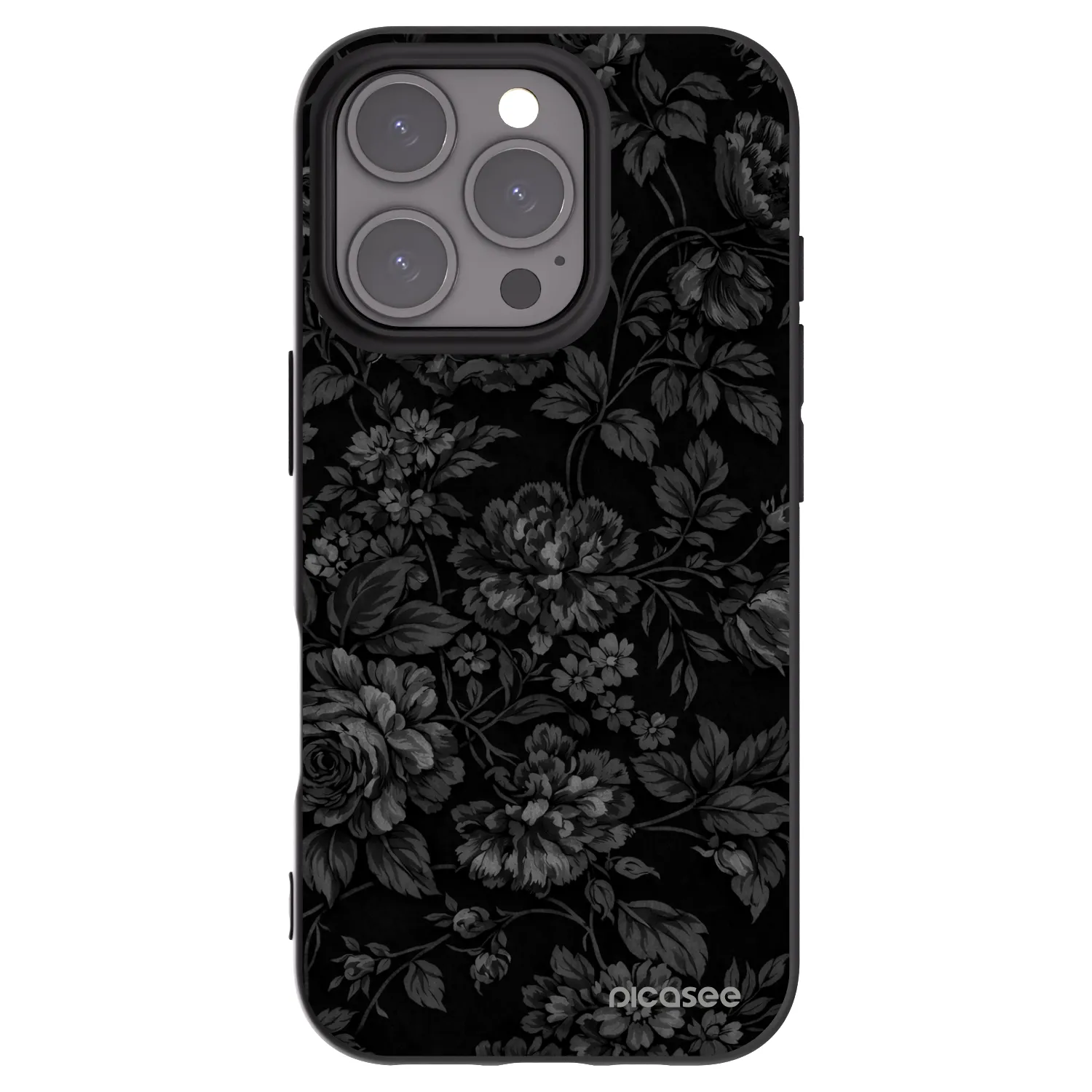 Picasee fekete szilikon tok az alábbi mobiltelefonokra Apple iPhone 16 Pro - Dark Romance