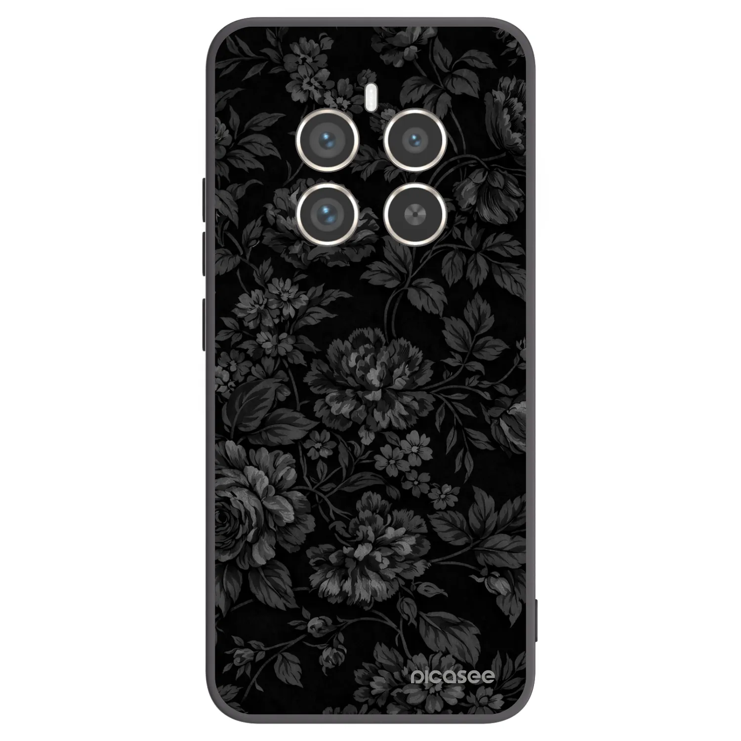 Picasee fekete szilikon tok az alábbi mobiltelefonokra Realme 12 Pro 5G - Dark Romance
