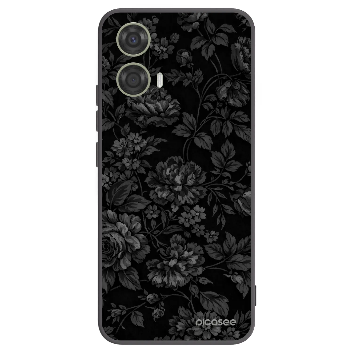 Picasee fekete szilikon tok az alábbi mobiltelefonokra Motorola Moto G24 - Dark Romance