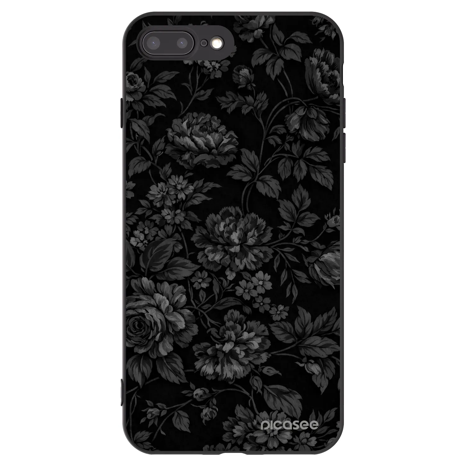 Picasee fekete szilikon tok az alábbi mobiltelefonokra Apple iPhone 7 Plus - Dark Romance