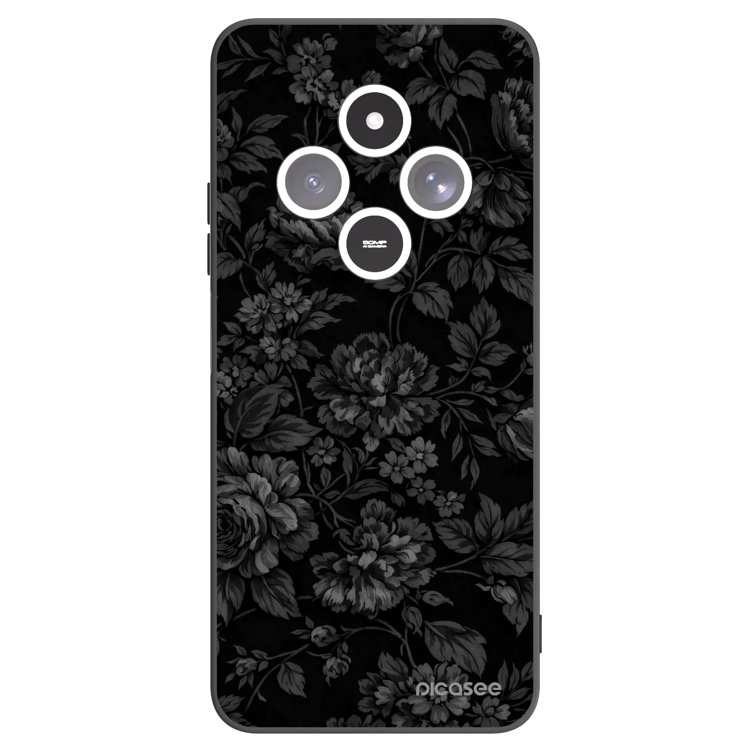 Picasee fekete szilikon tok az alábbi mobiltelefonokra Xiaomi Redmi 14C - Dark Romance