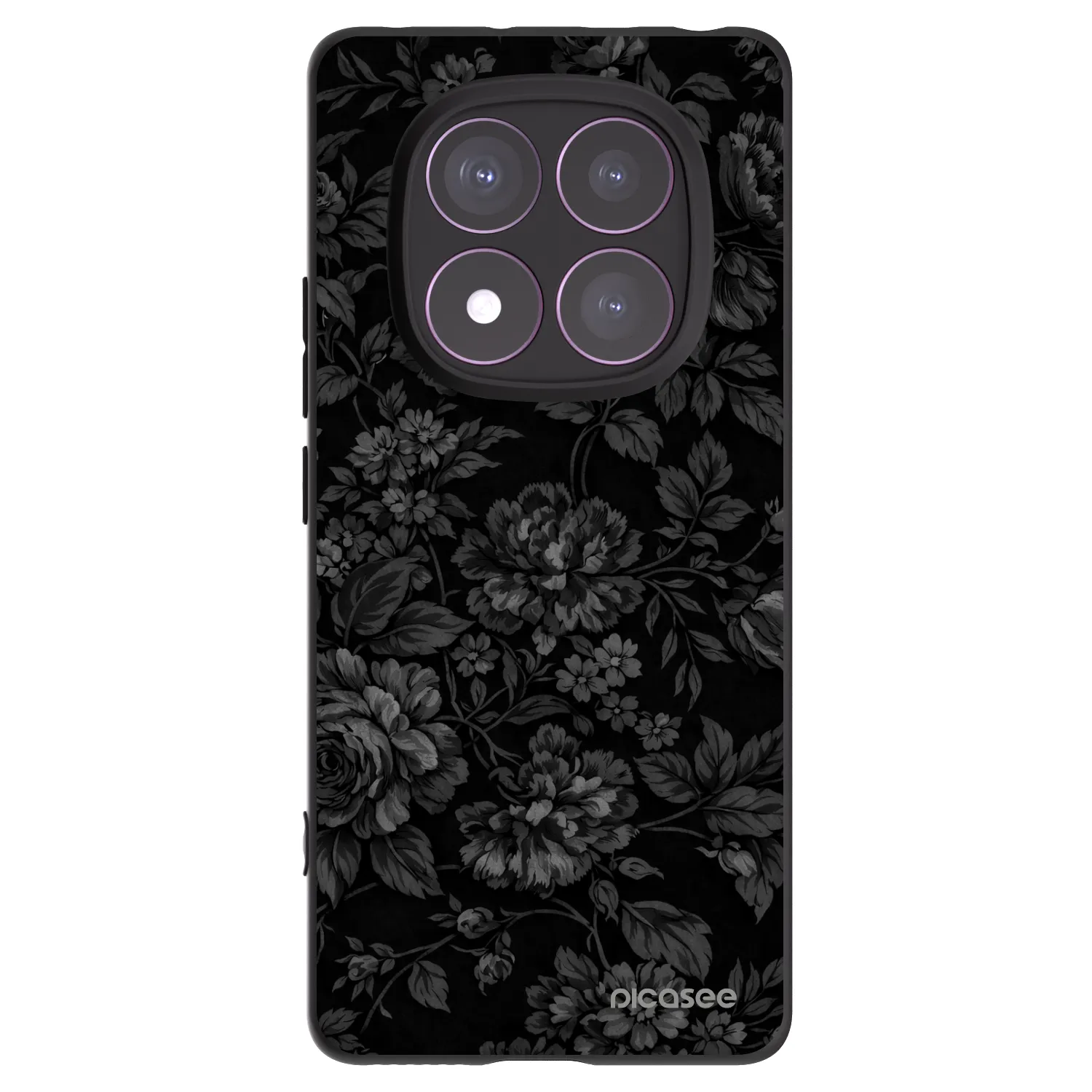 Picasee fekete szilikon tok az alábbi mobiltelefonokra Xiaomi Redmi Note 14 Pro 4G - Dark Romance