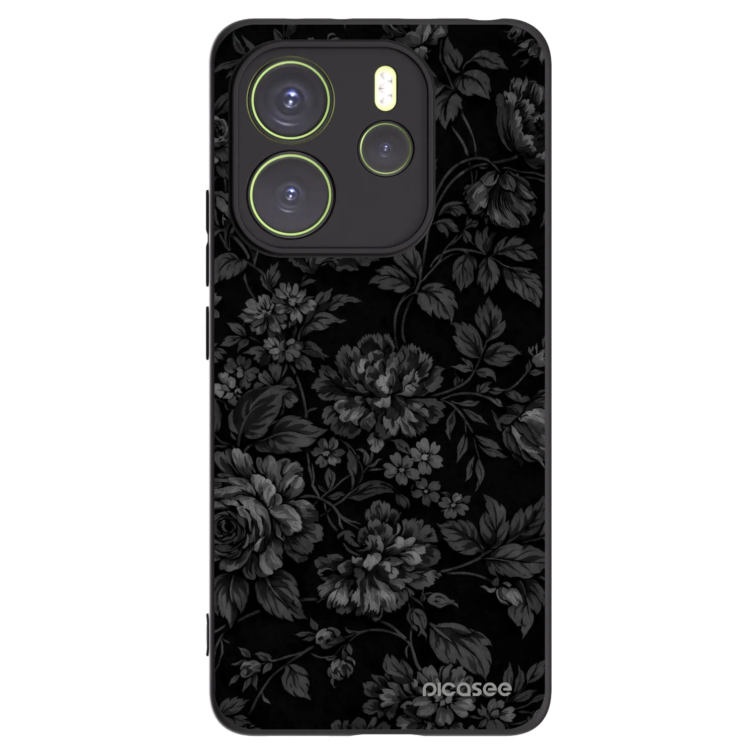Picasee fekete szilikon tok az alábbi mobiltelefonokra Xiaomi Redmi Note 14 4G - Dark Romance